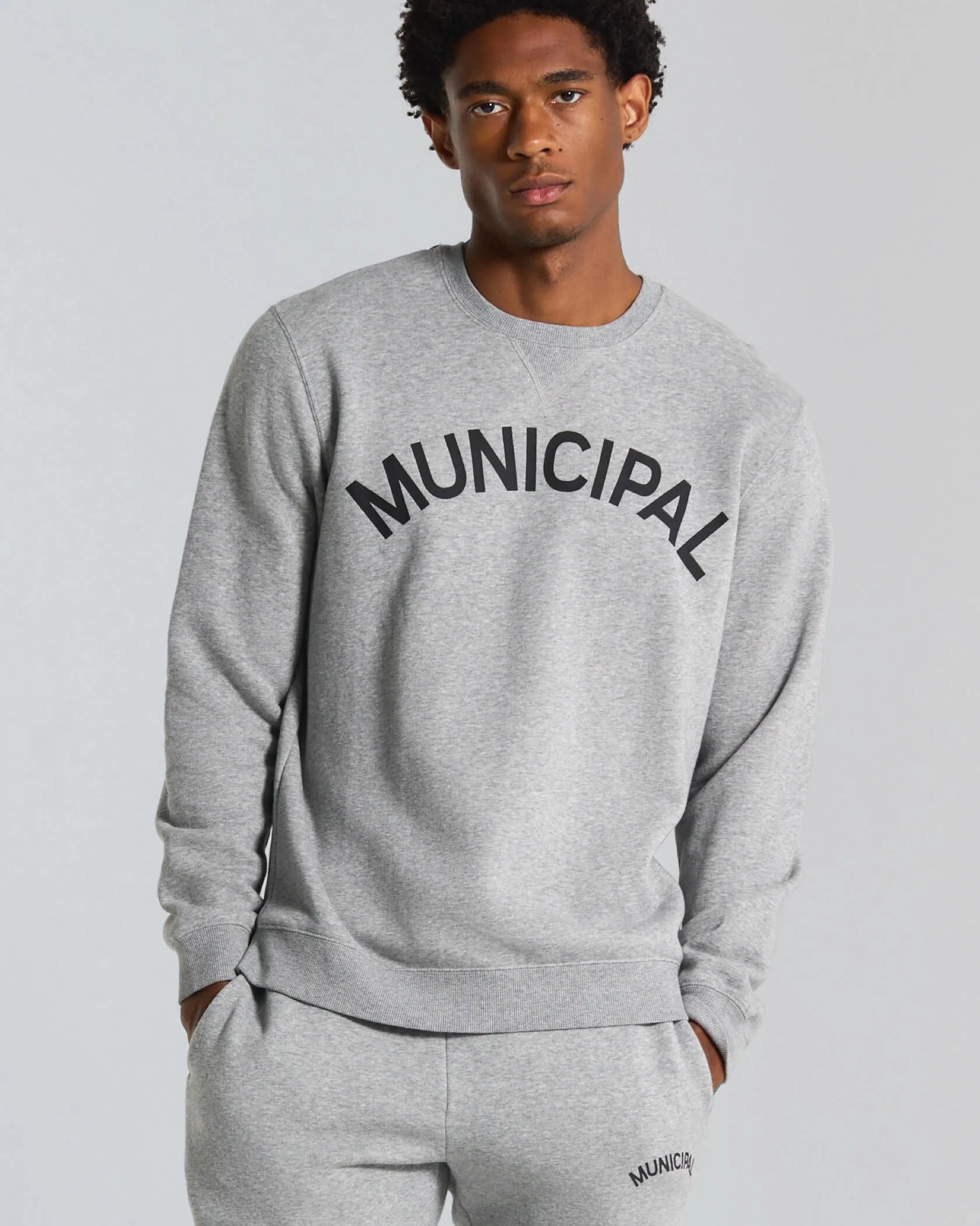 Municipal M. 330 Crew Athletic Gray / Black Small