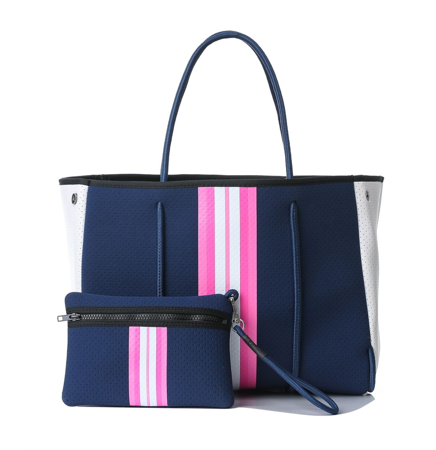Haute Shore Greyson Polo Handbag/Tote Navy/Pink Regular