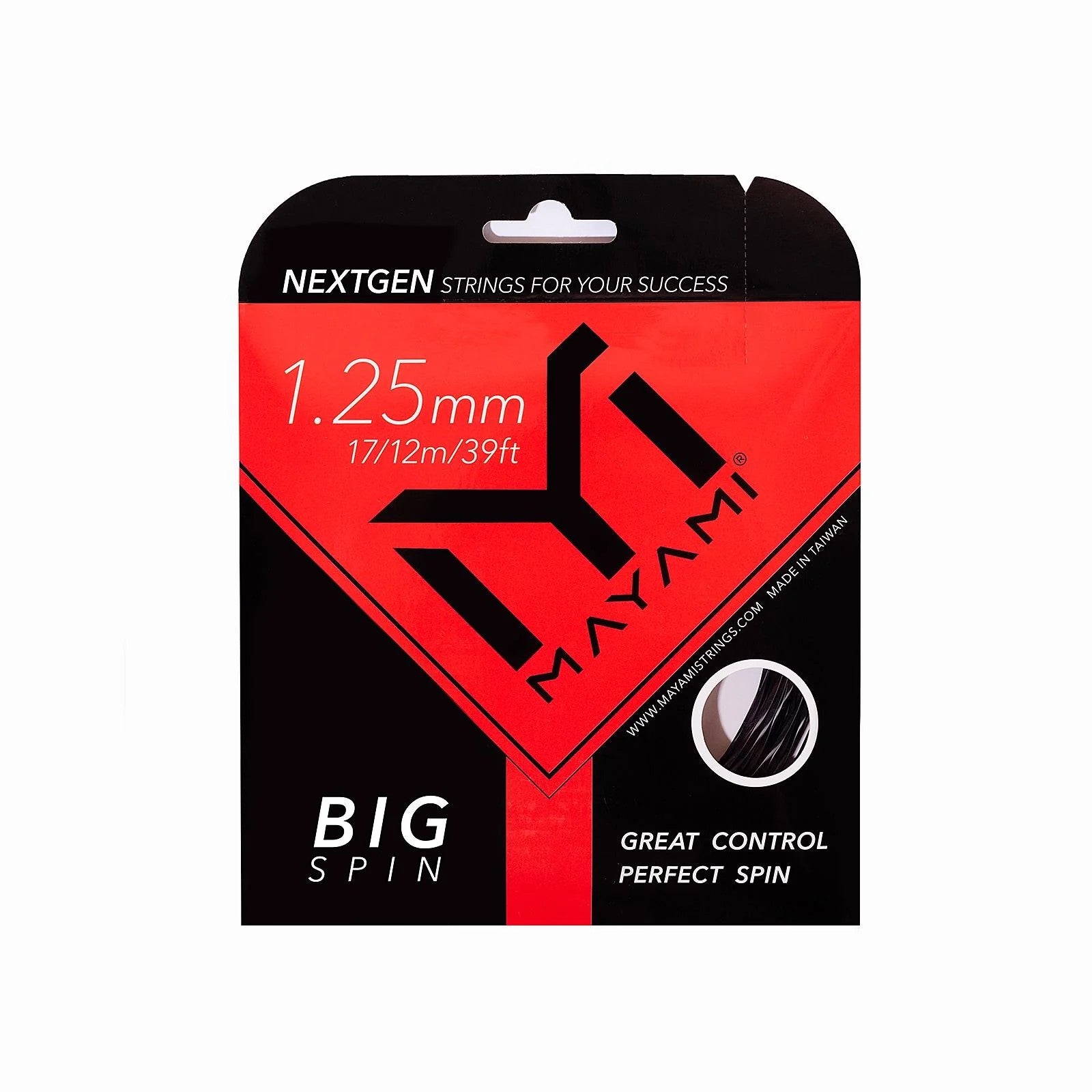 Big Spin 17L/1.25 String Black Black