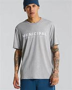 Municipal 4AM Club T-Shirt Athletic Gray/White Small