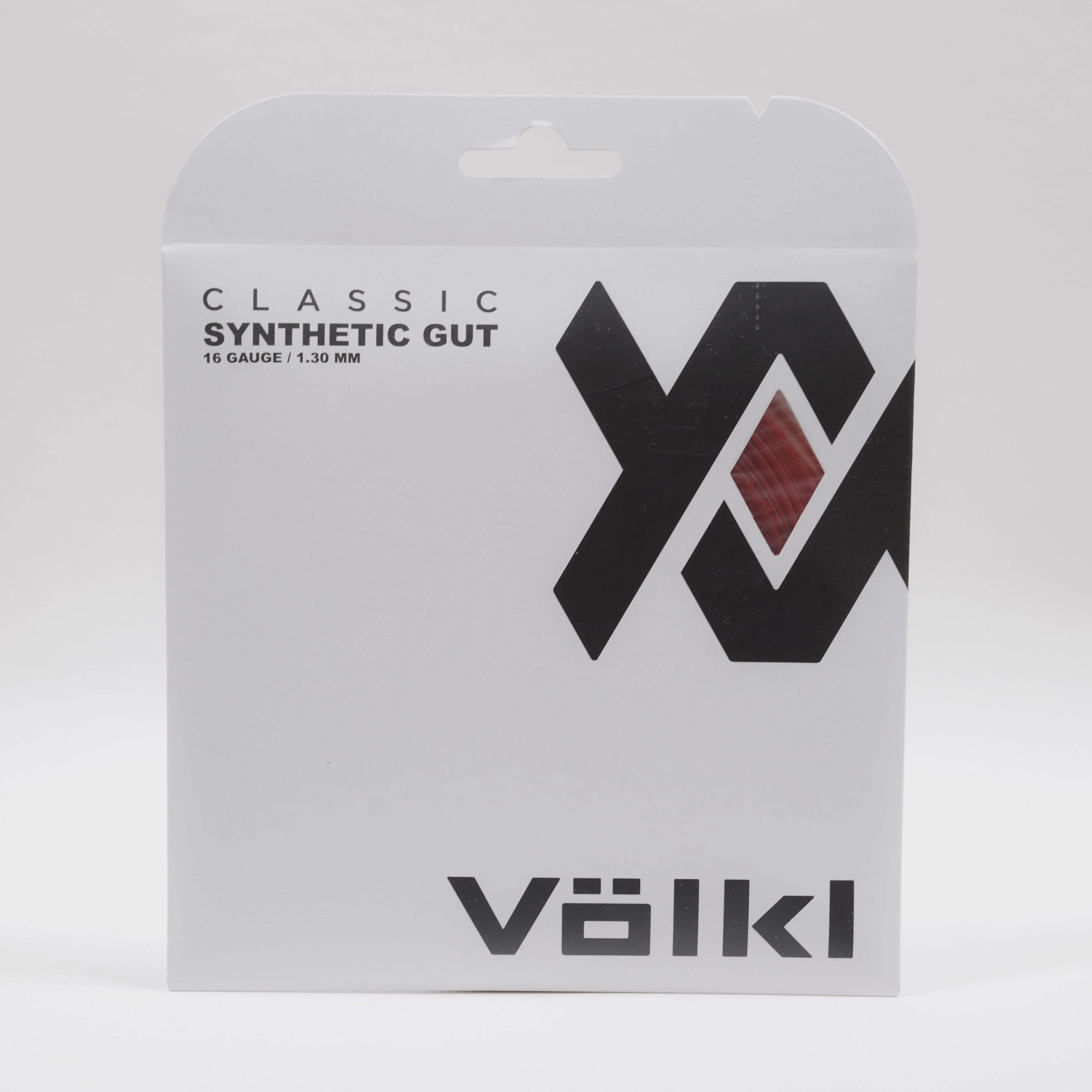 Volkl Classic Synthetic Gut 16G/1.30 String Red Red