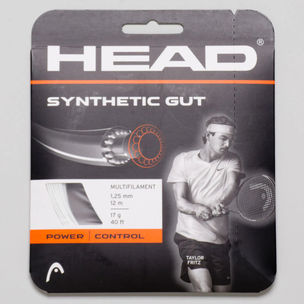 Head Synthetic Gut 17G/1.25 String White Regular