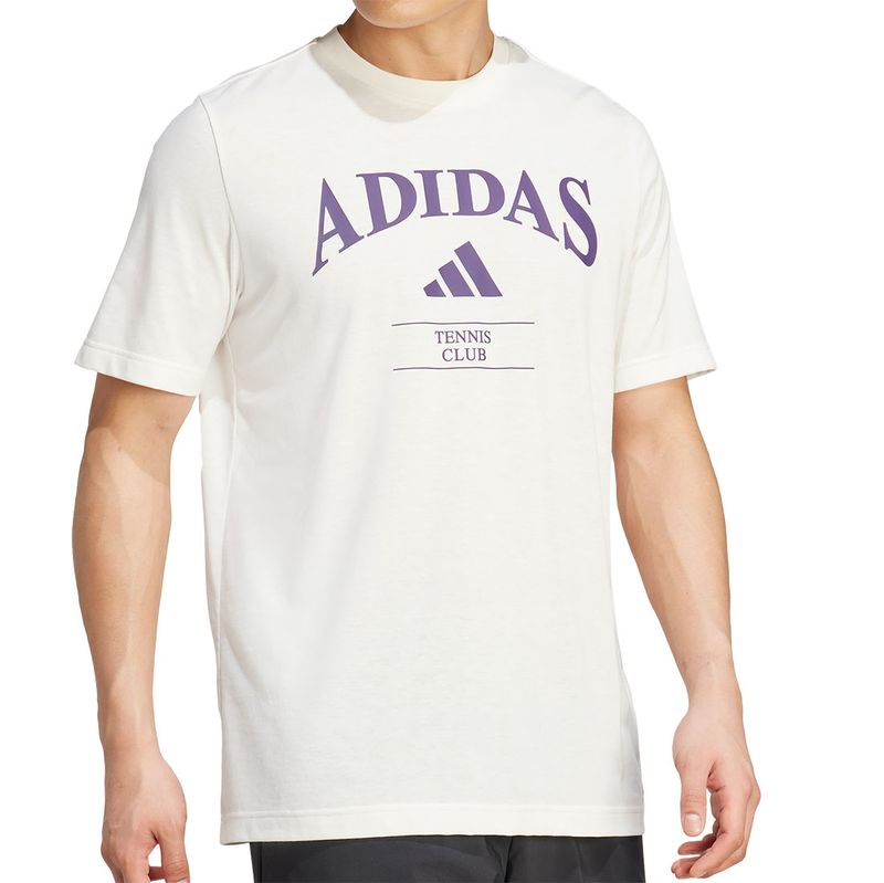 Adidas Heritage Graphic Tee - Chalk White/Aurora Plum Small