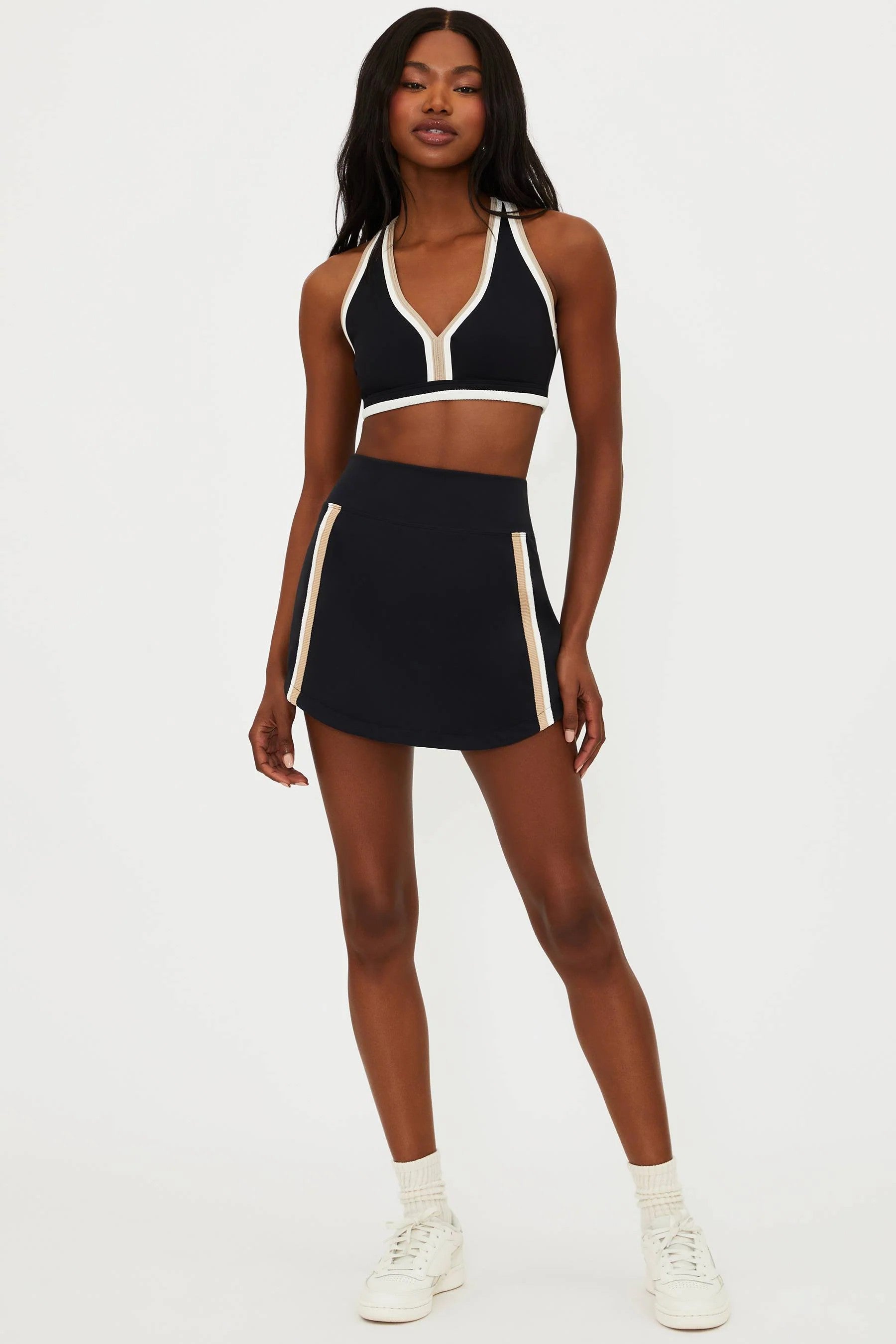 Beach Riot Thora Skirt Sandshell Colorblock Small