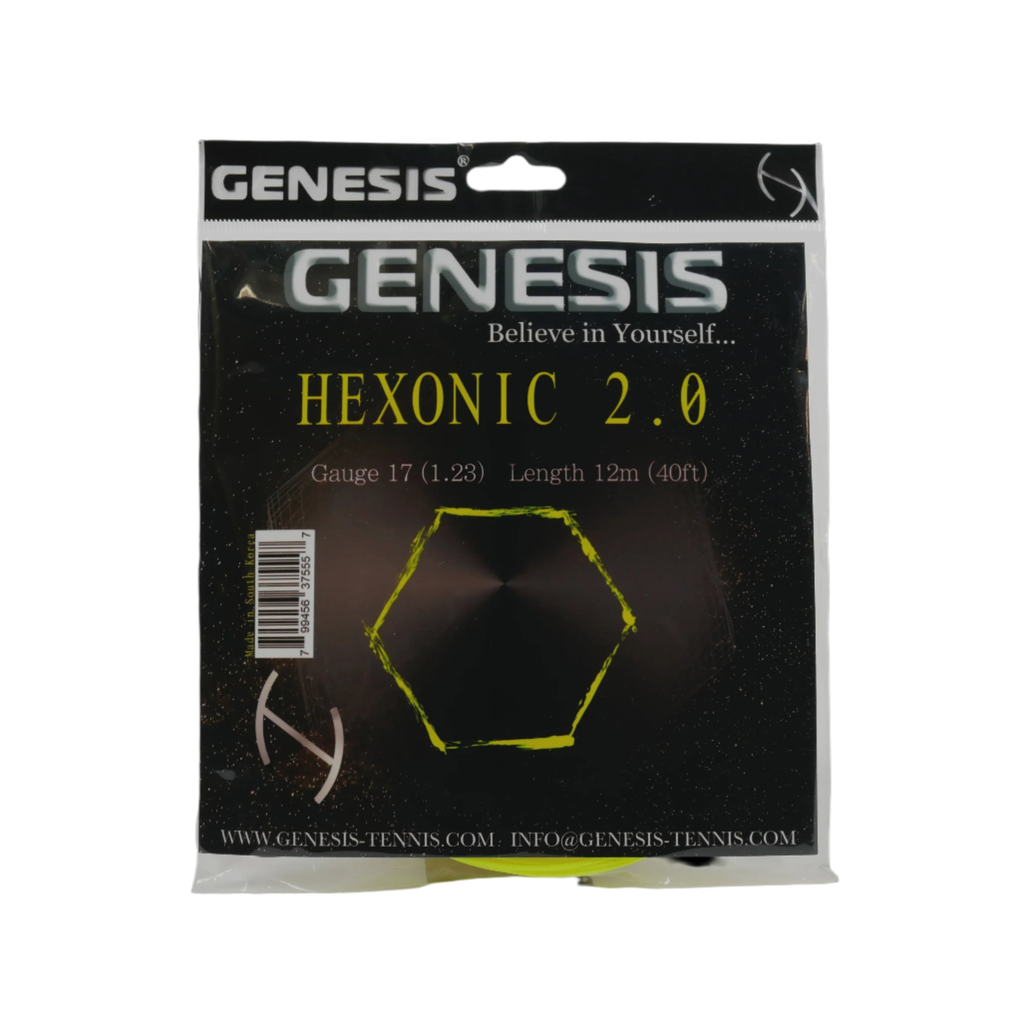 Hexonic 2.0 17G/1.23 String Neon Yellow Yellow