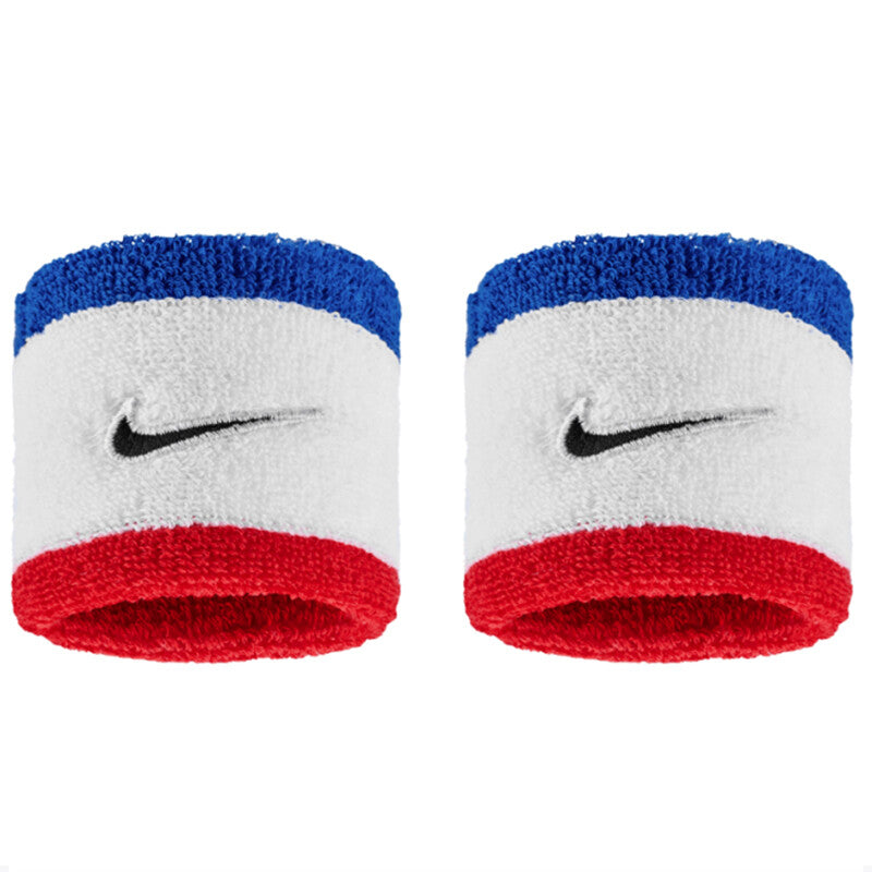 Nike Swoosh Classic Wristbands x 2 Red/White/Blue