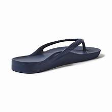 Archies Footwear Navy Arch Support Flip Flops 9