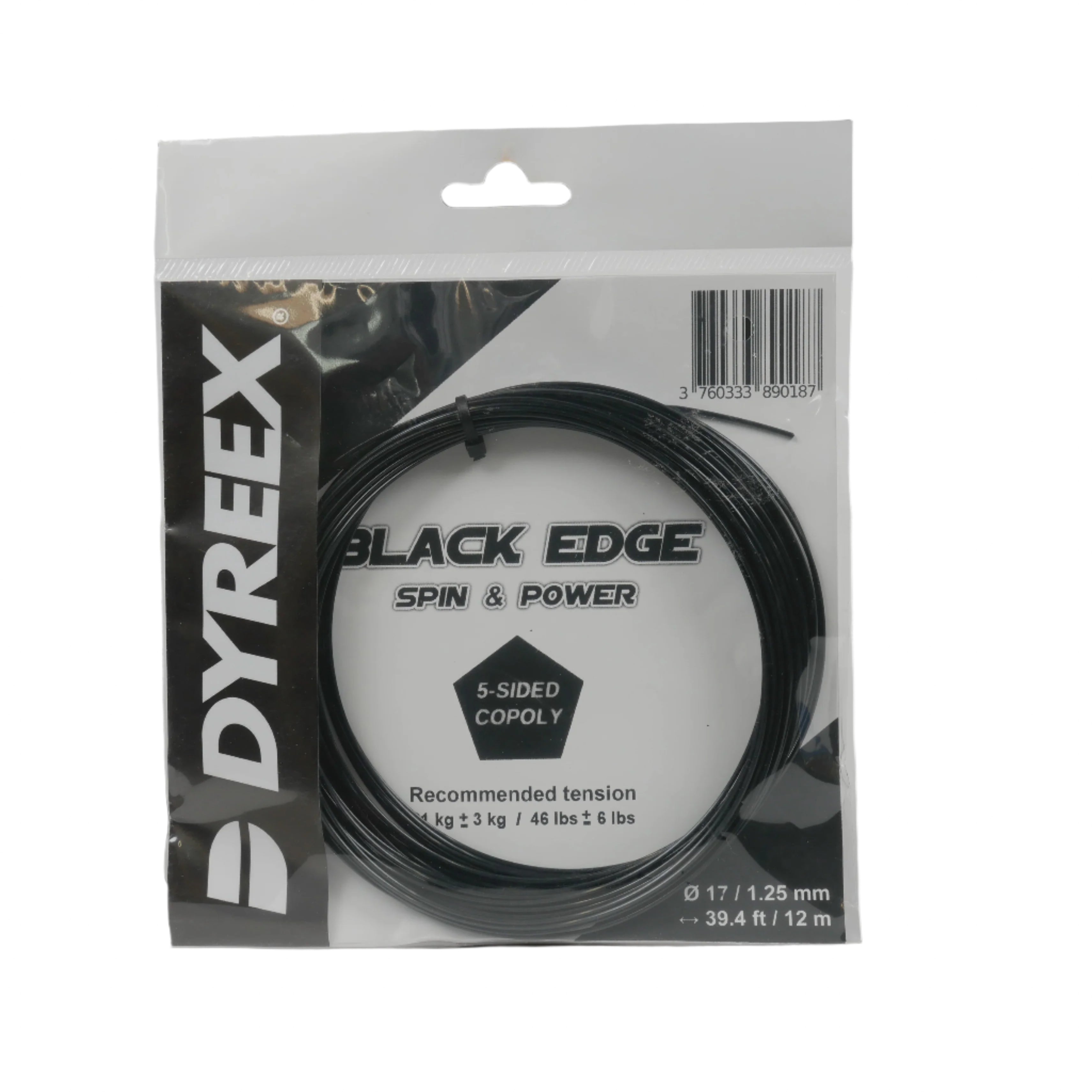 Black Edge 17G/1.25 String Black Black