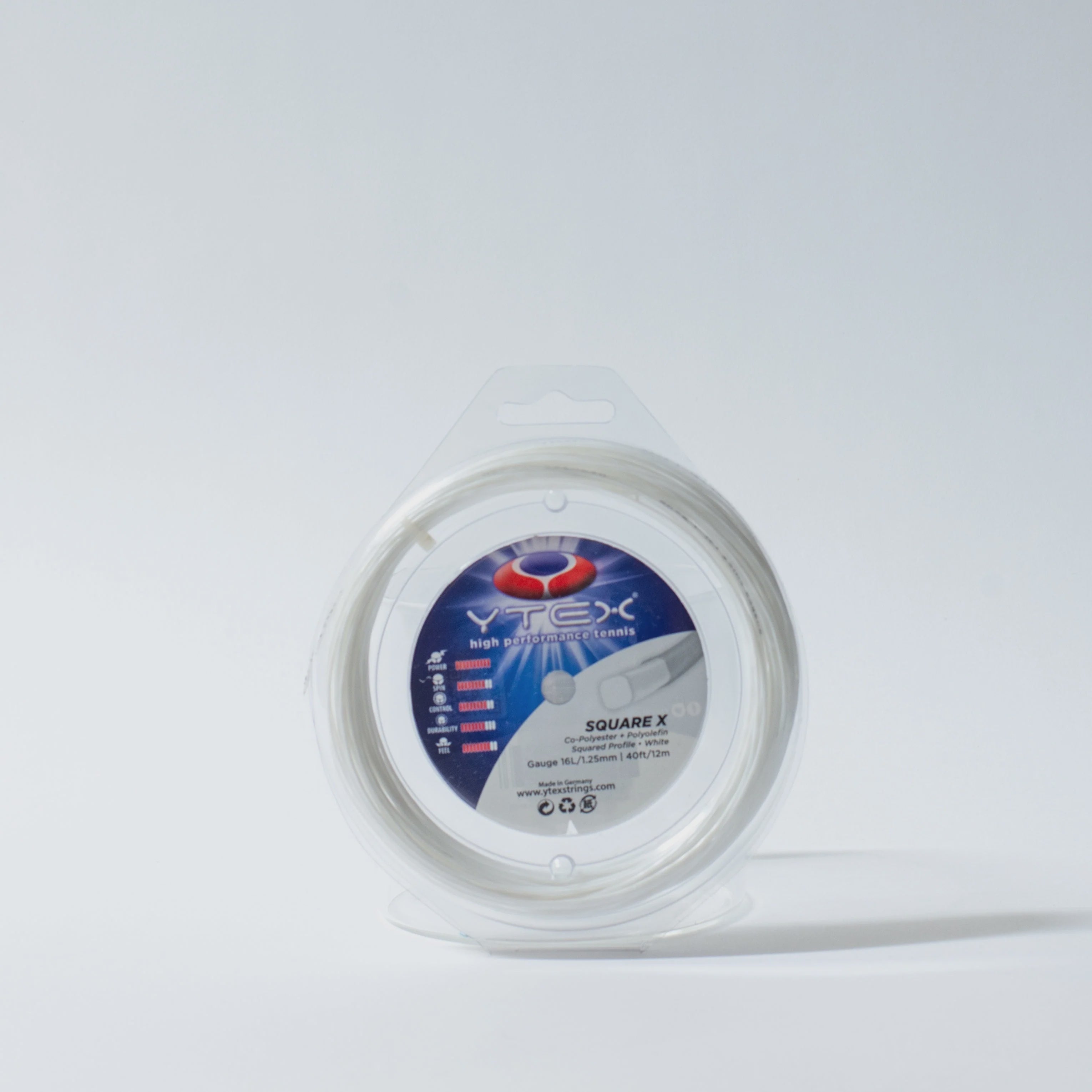 Protour 16L/1.25 String White White