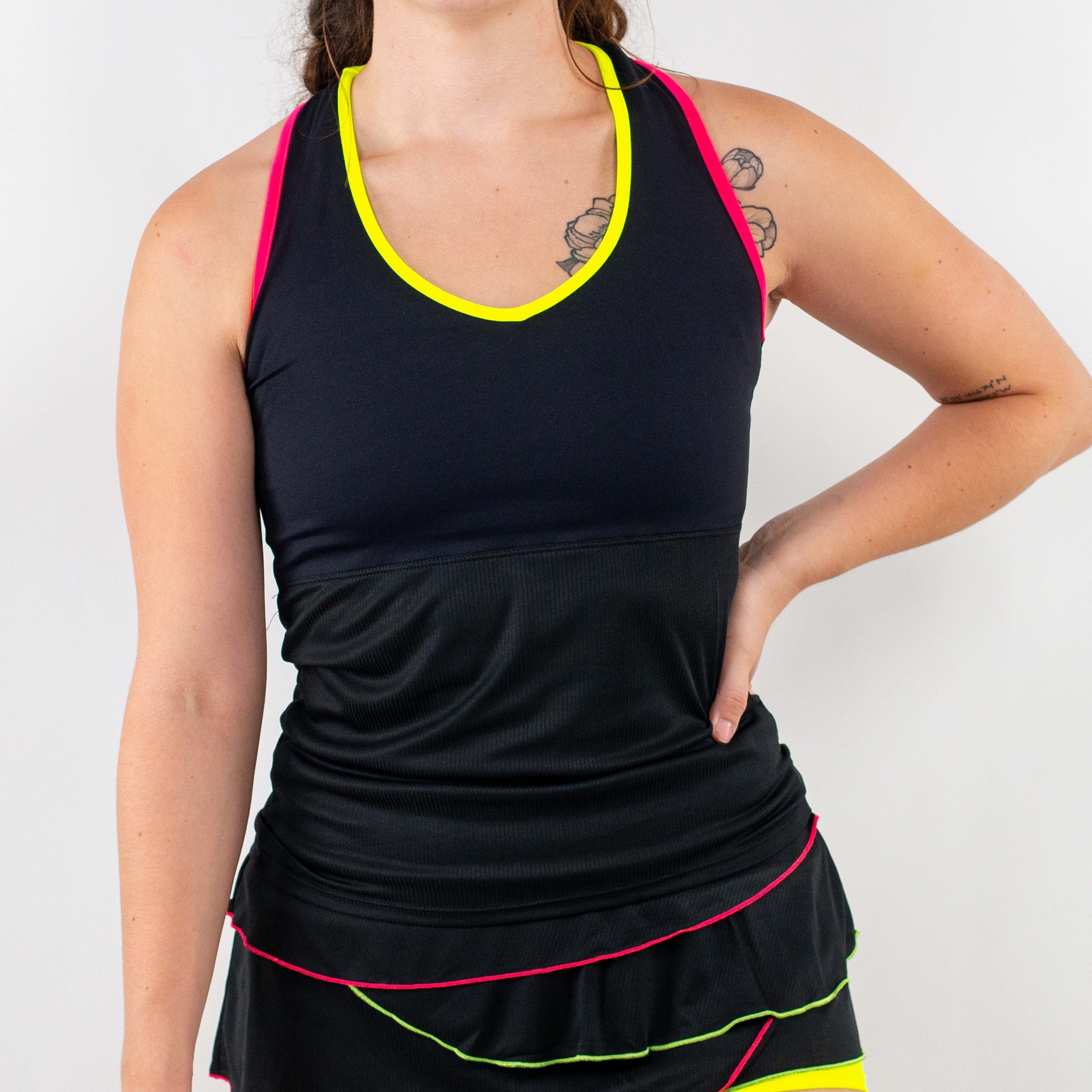 Lyra Tank Black/Pink/Yellow (FINAL SALE)