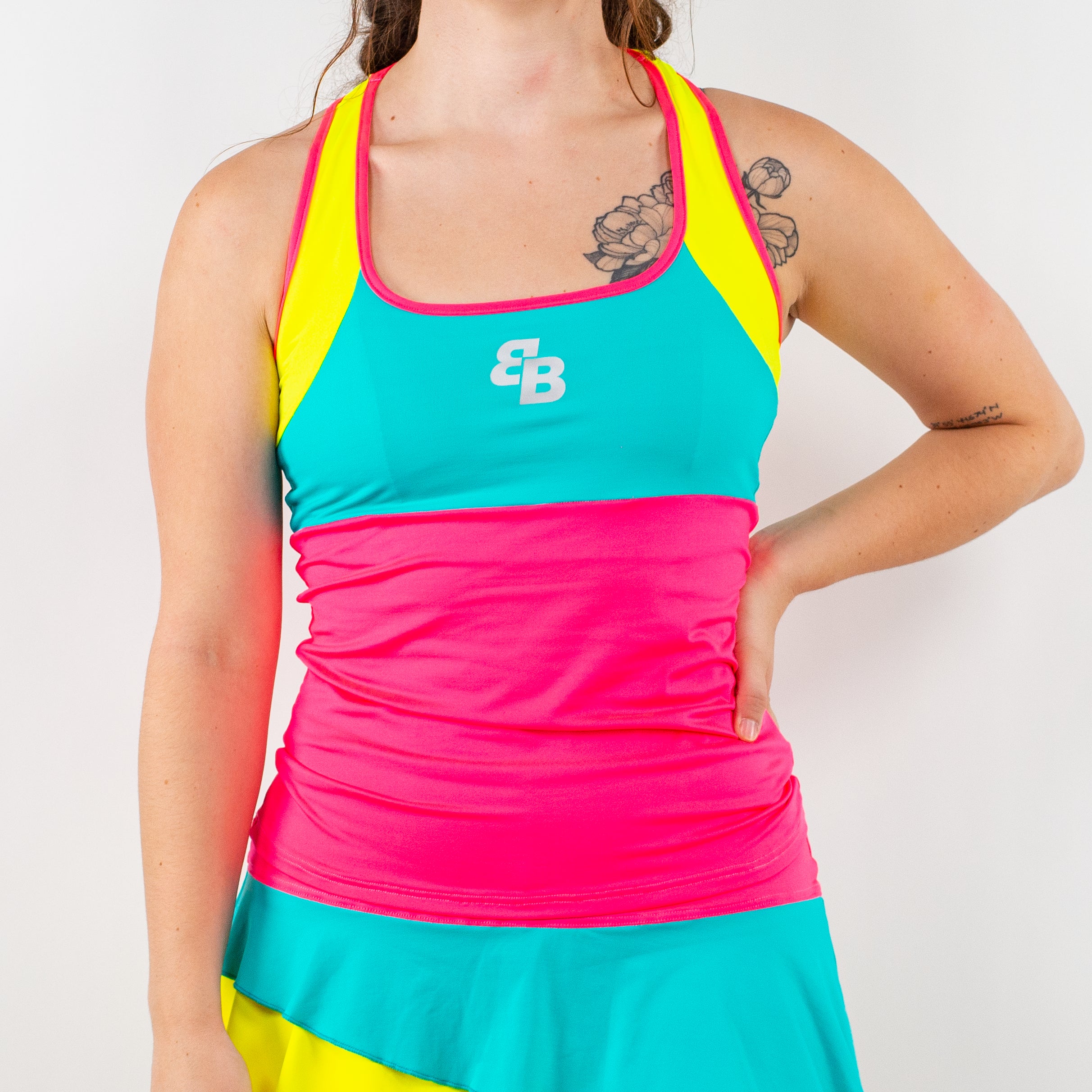 Valeria Tank Blue/Pink/Yellow (FINAL SALE)