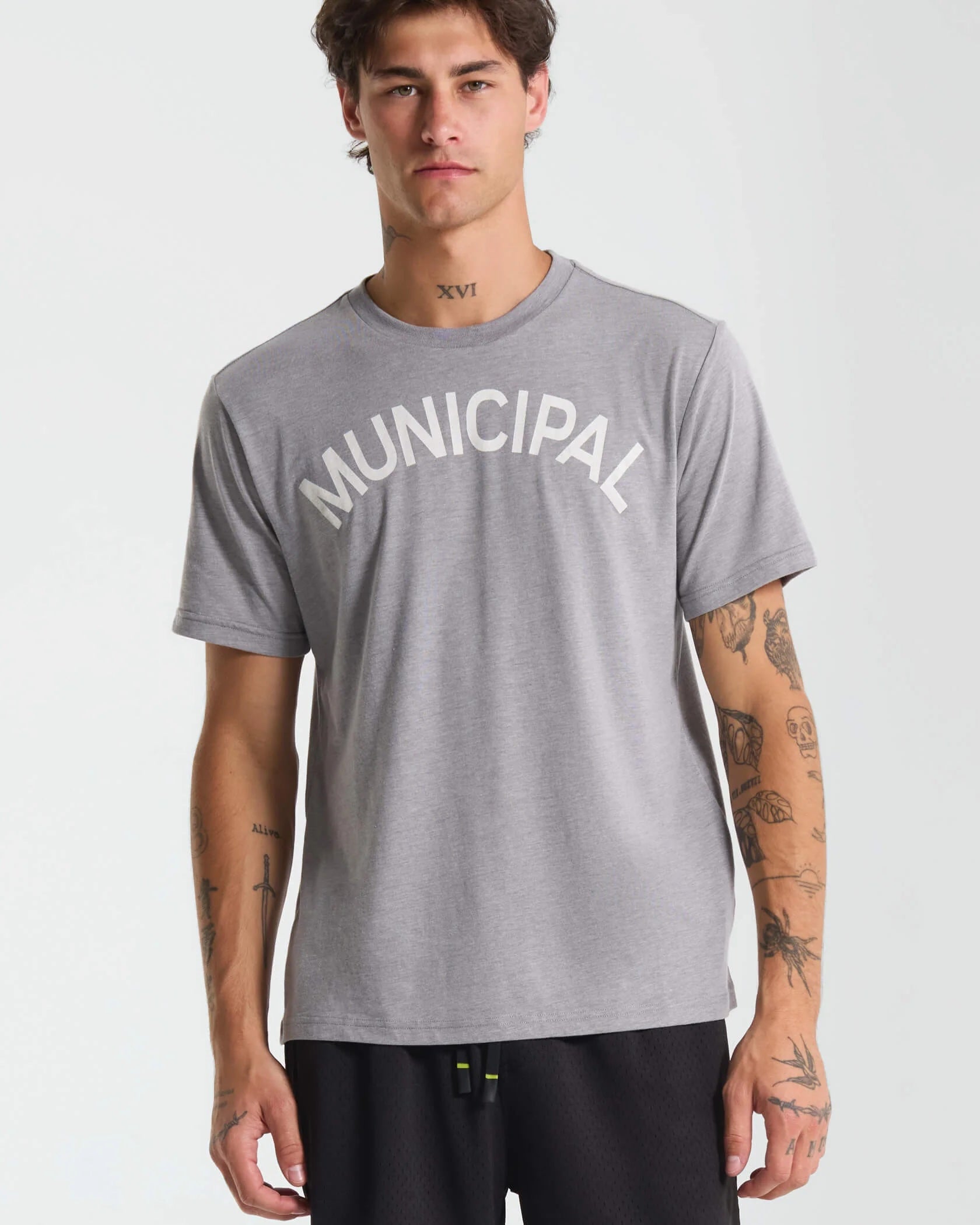 Municipal SuperBlend M. OG SS T-Shirt Athletic Gray/Heather Natural Small