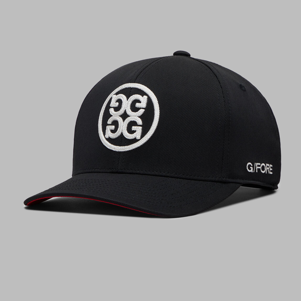 G/Fore CHAINSTITCH CIRCLE G'S CONTRAST HAT ONYX/SNOW Regular