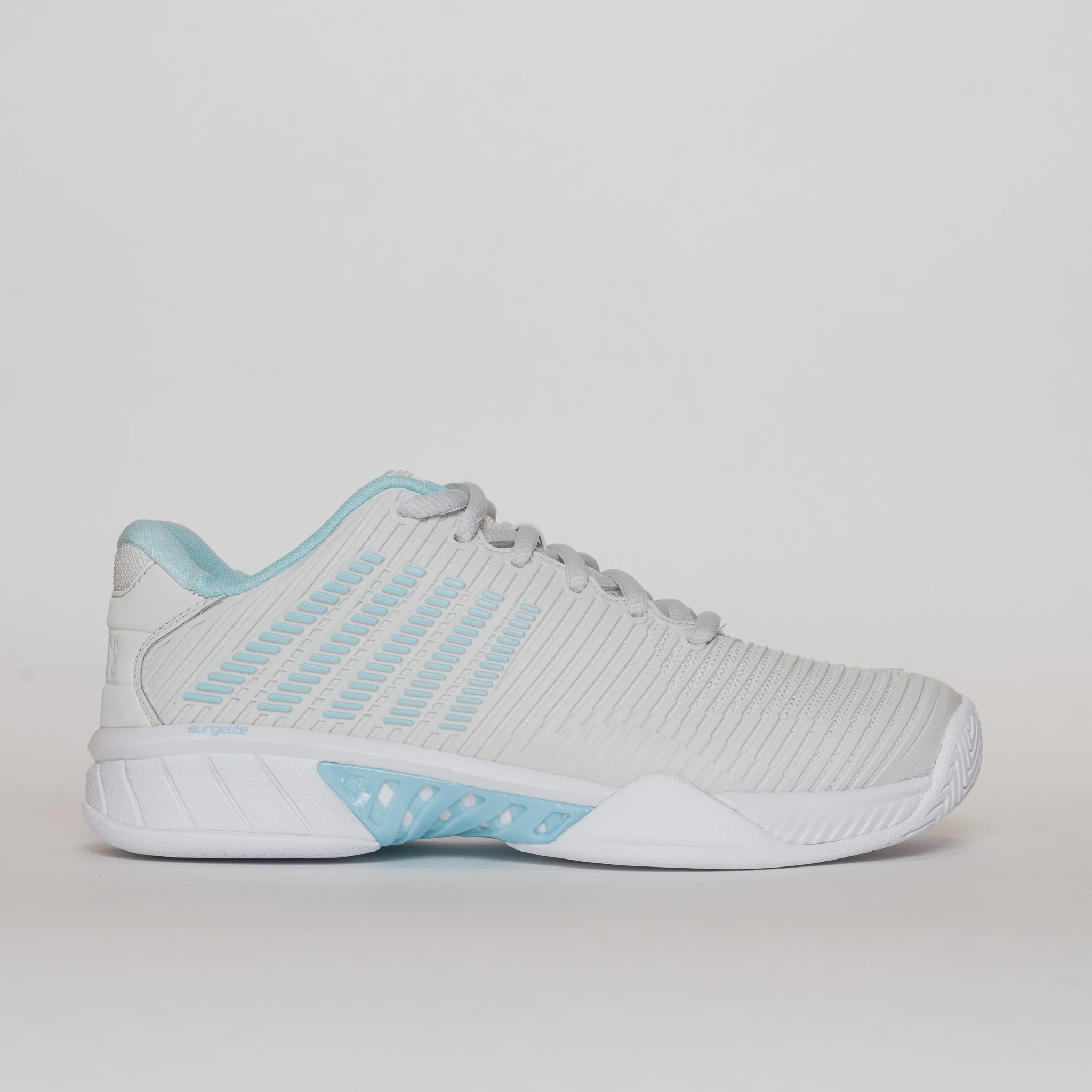 Women's Hypercourt Express 2 Gray/White/Blue Glow 5