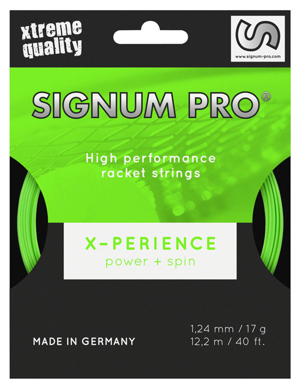 X-perience 17G/1.24 String Neon Green Green