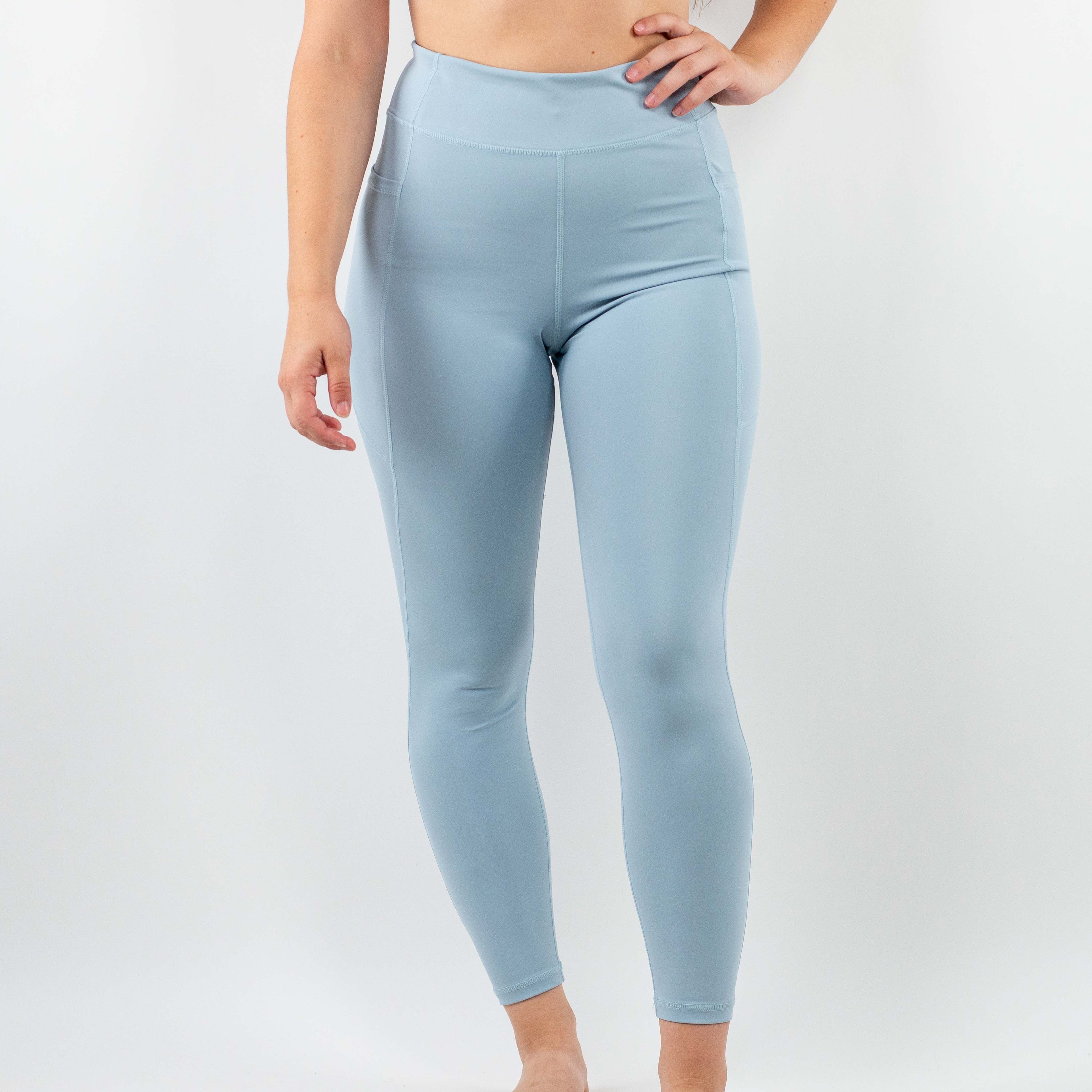 Gym-tastic 3/4 Tight Blue Fog (FINAL SALE) Small