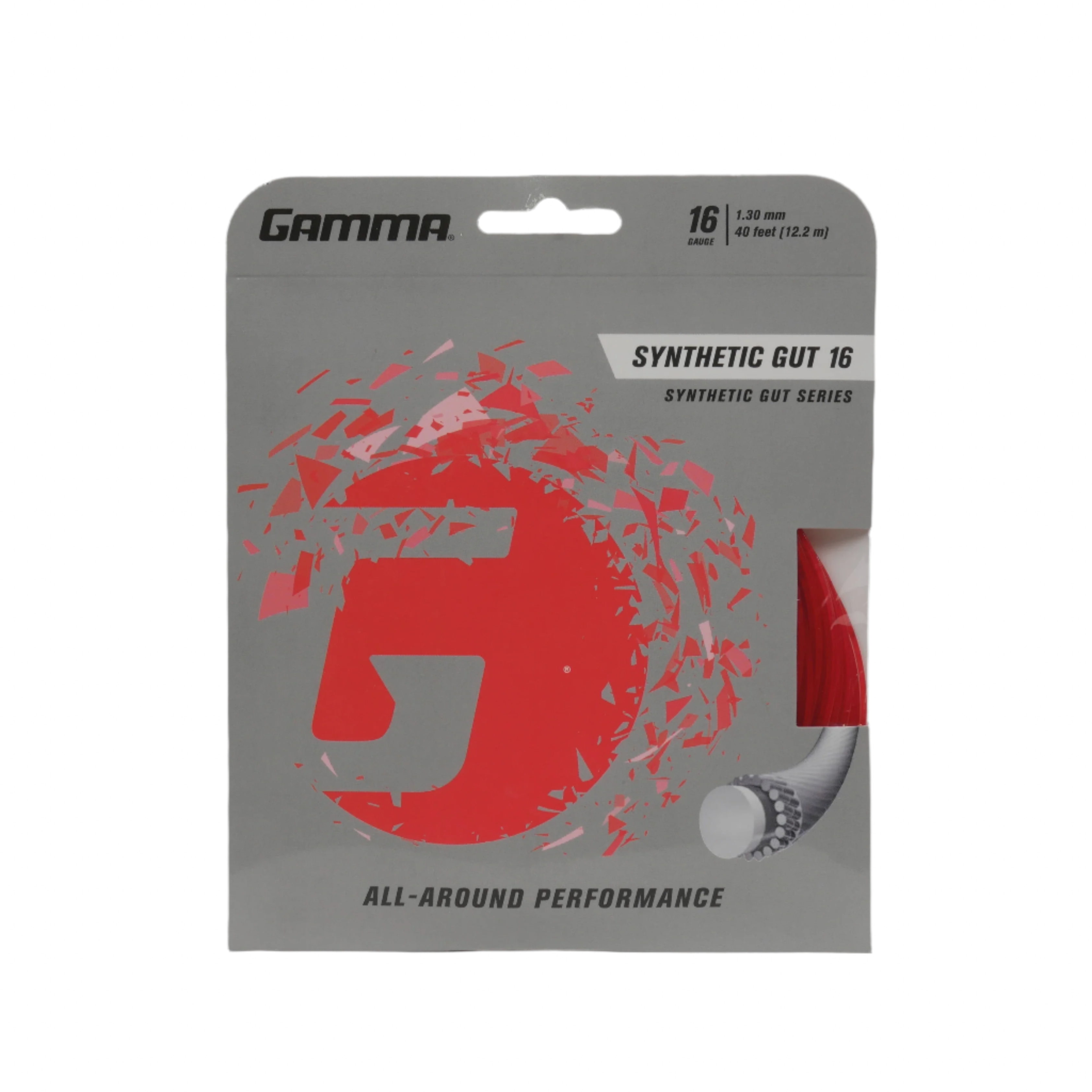 Synthetic Gut 16G/1.30 String Red Red