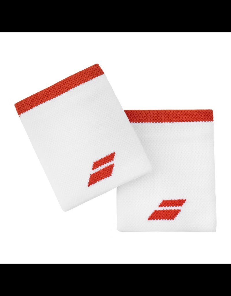 Logo Wristband 2.5" White/Fiesta Red Regular