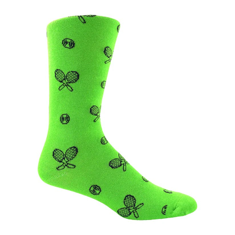 Men's Tennis Dress Socks - Grass Court Green Regular