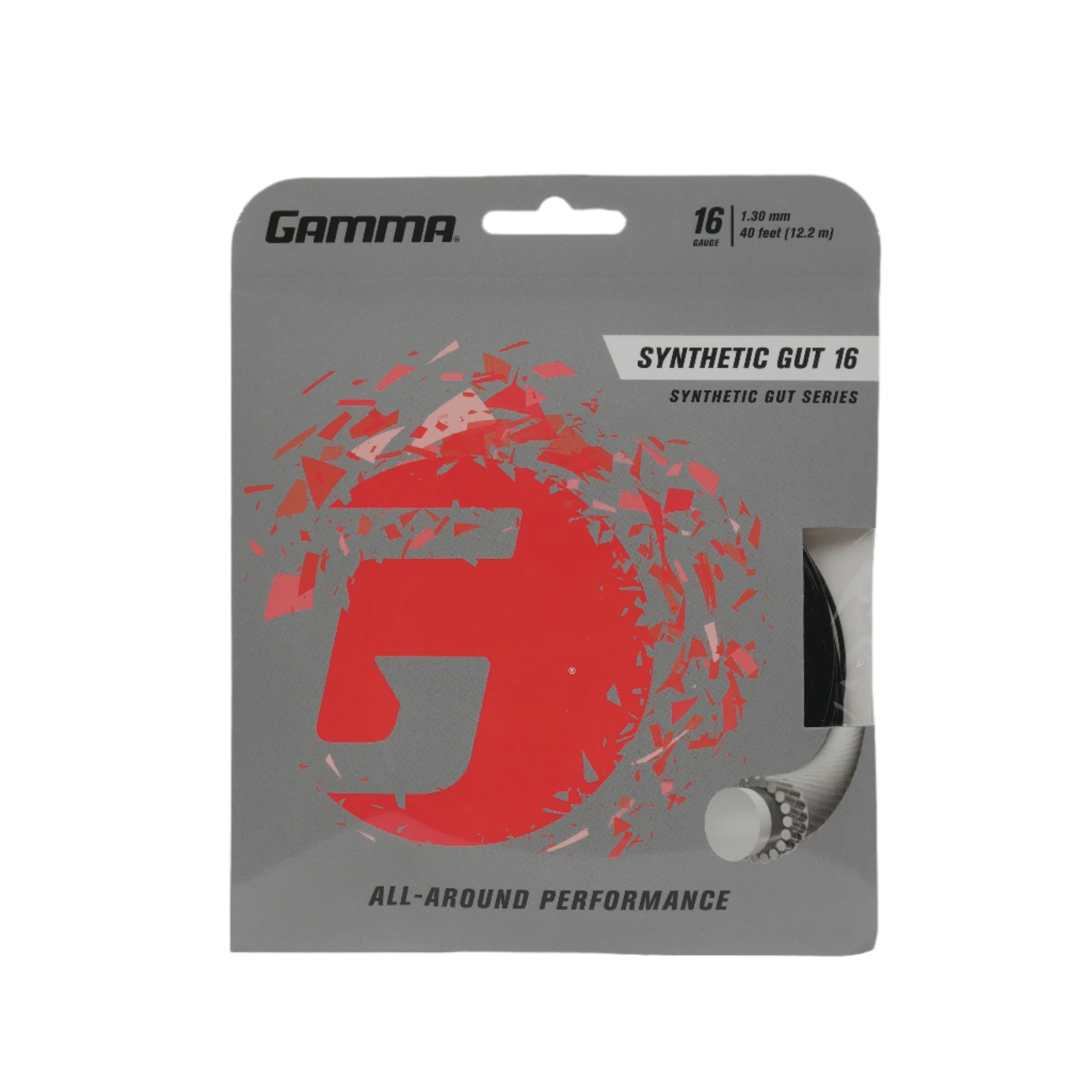 Gamma Synthetic Gut 16G/1.30 String Black Black