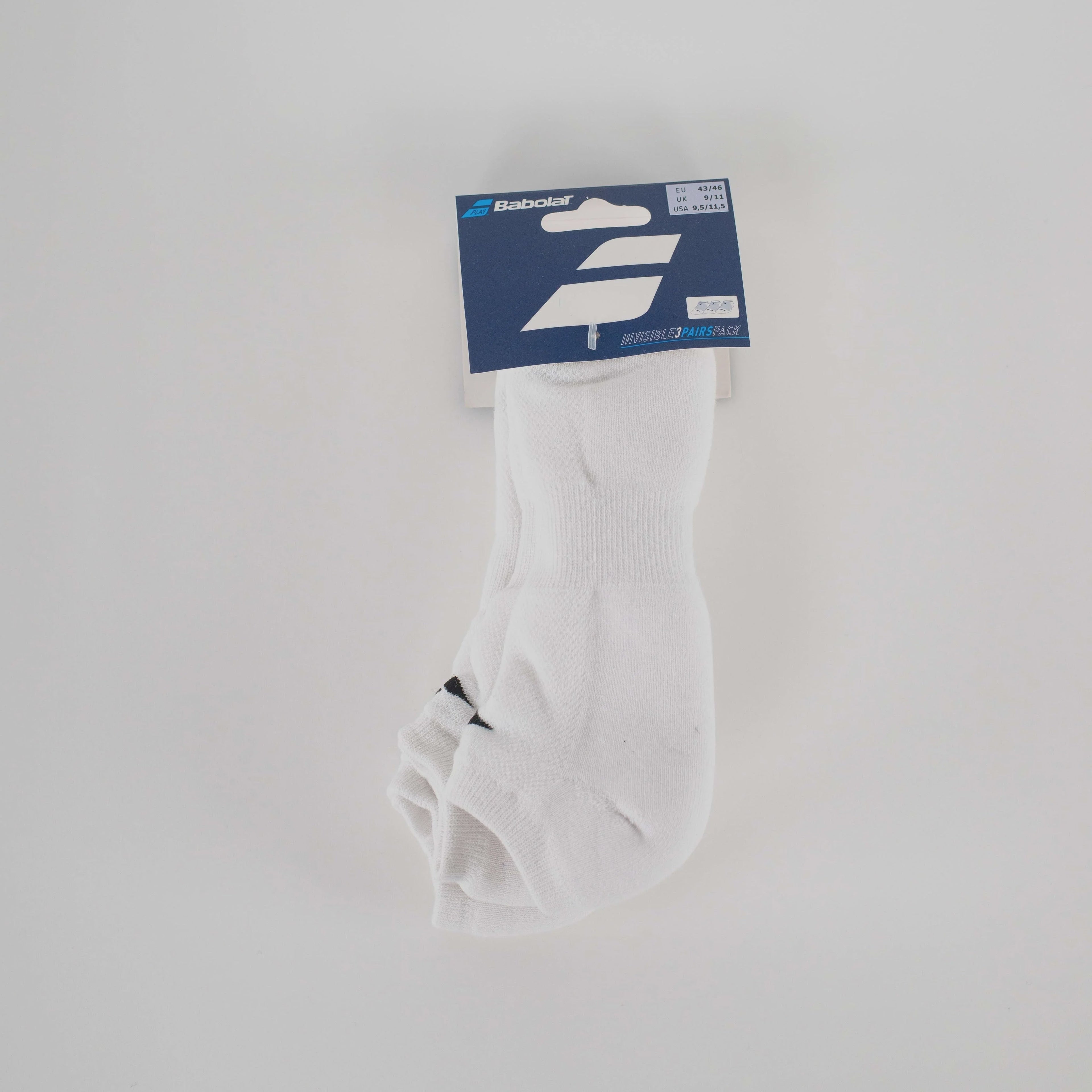 Invisible 3 pack White 6.5/8.5 Regular