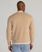 Redvanly Crestwell Bomber in Pale Khaki Medium