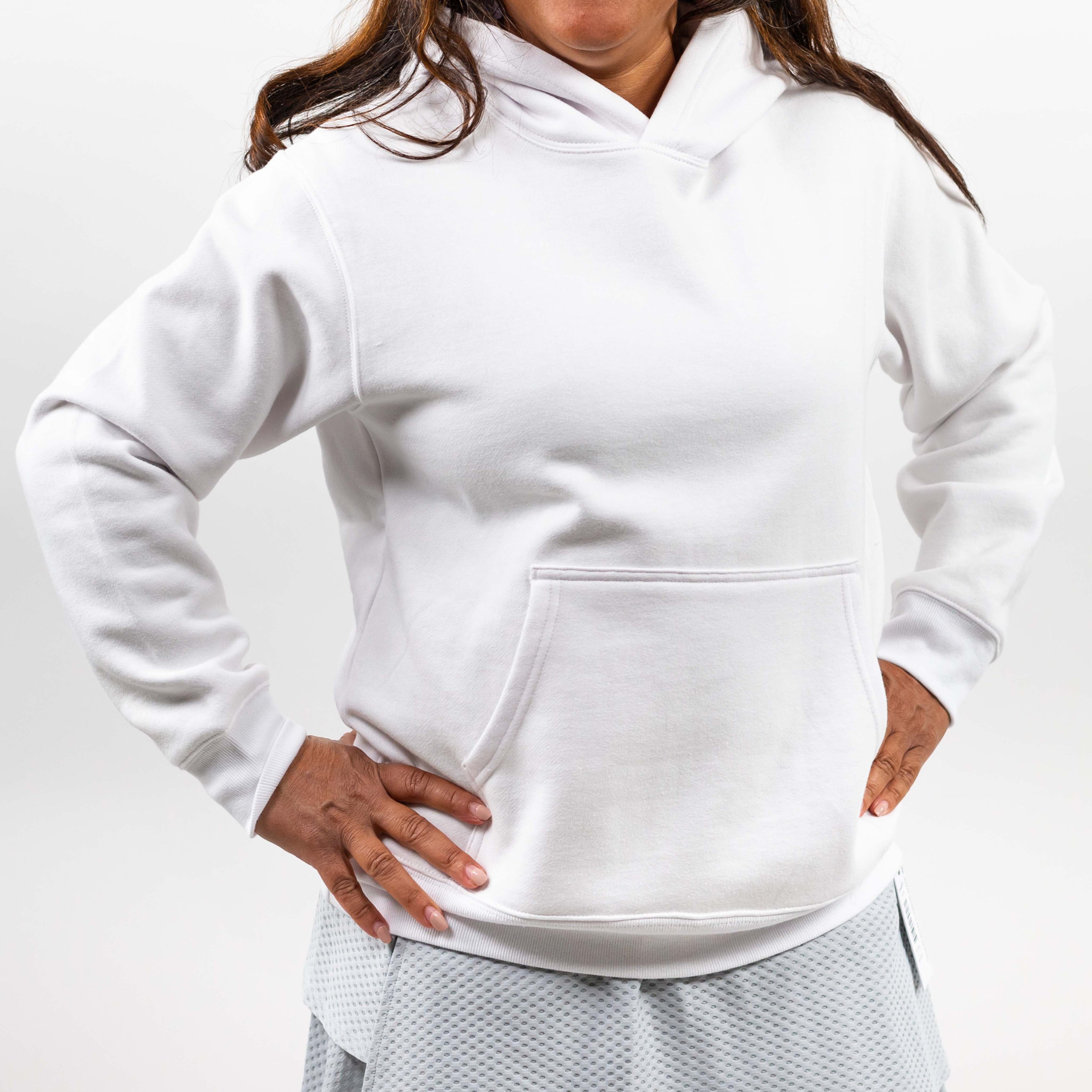 Fleece Hoody White XS