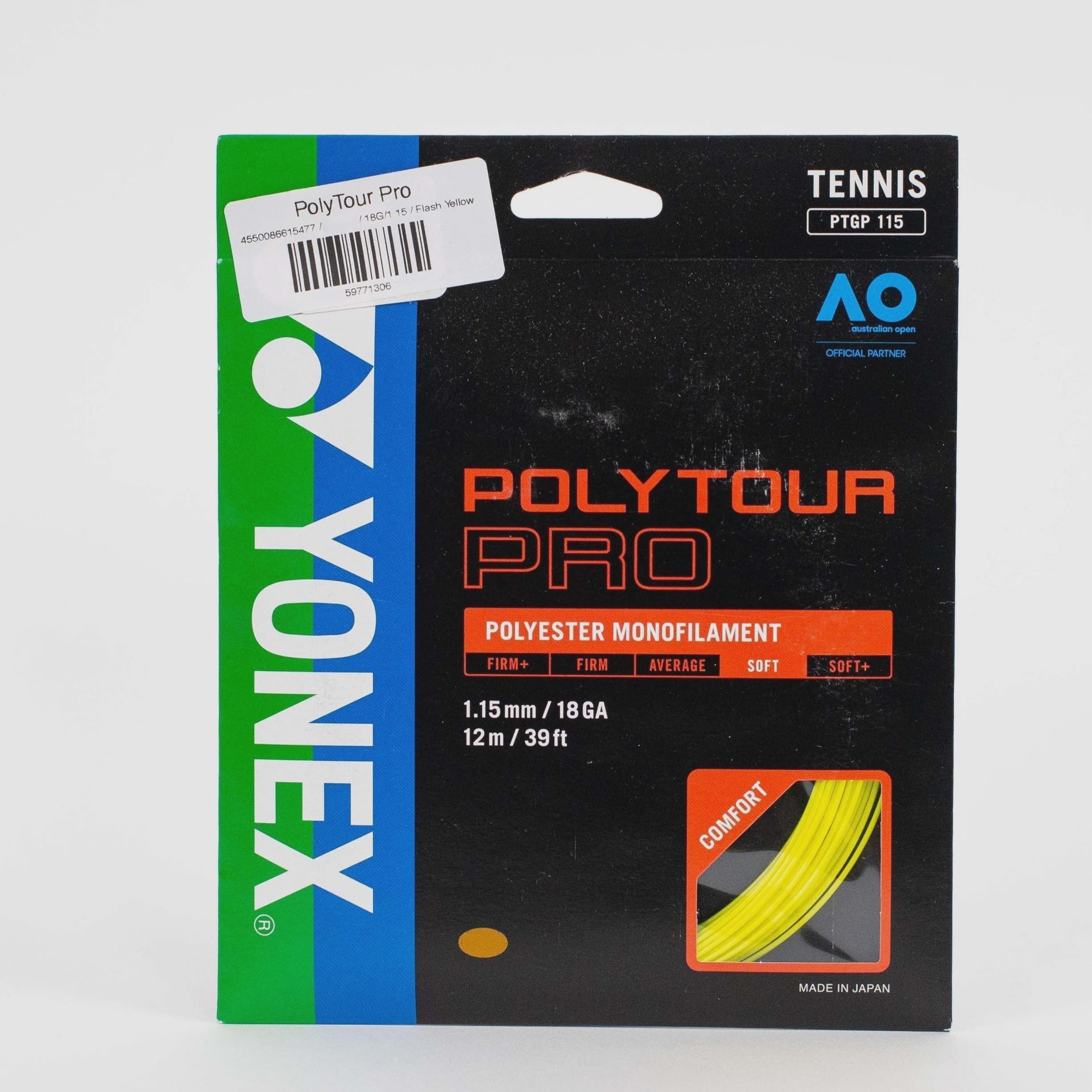 PolyTour Pro 18G/1.15 String Flash Yellow Yellow