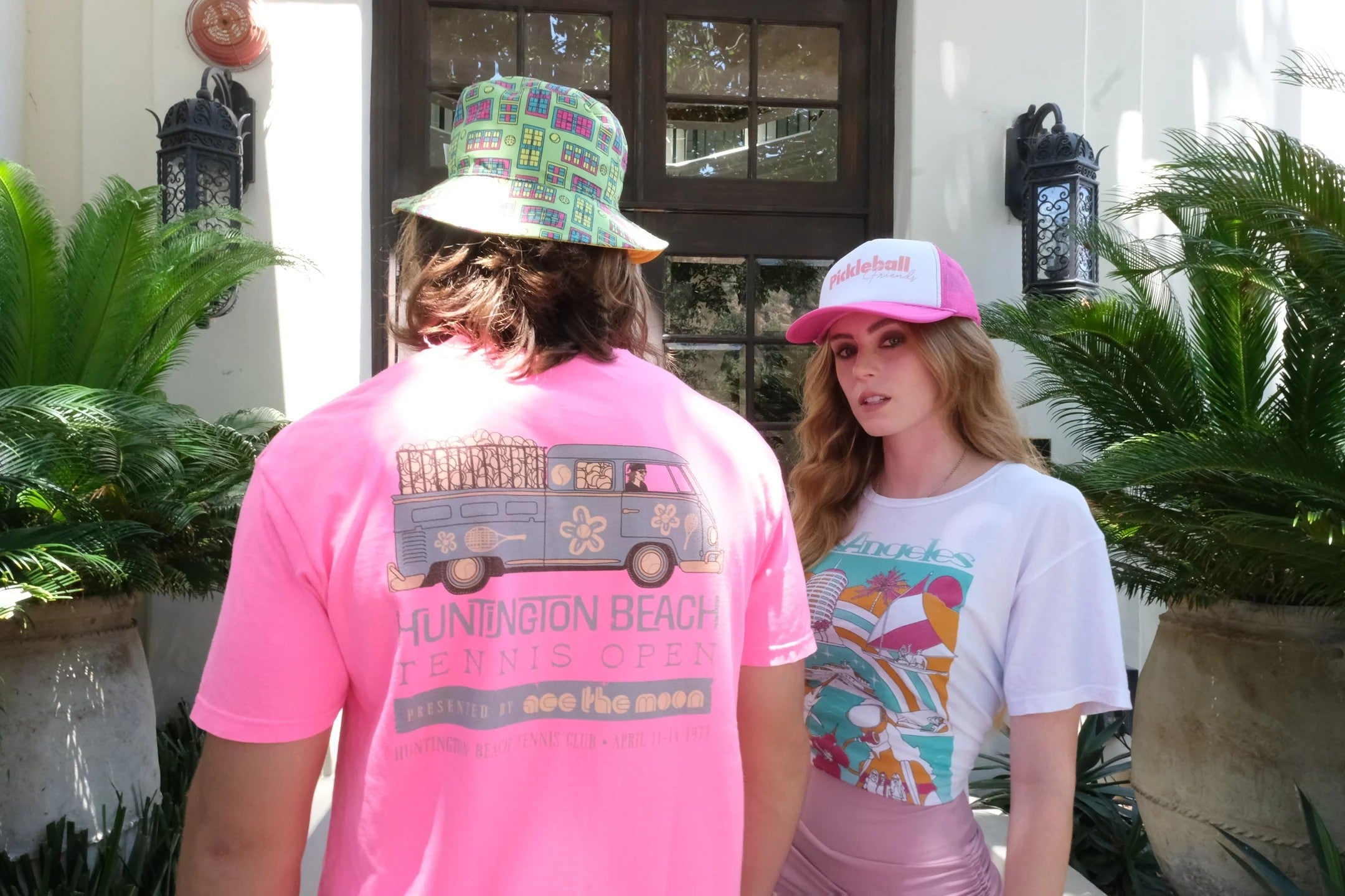 Ace The Moon Huntington Beach Tennis Open Tee Hot Pink – Matchset