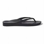 Archies Footwear Crystal Black Arch Support Flip Flops 9