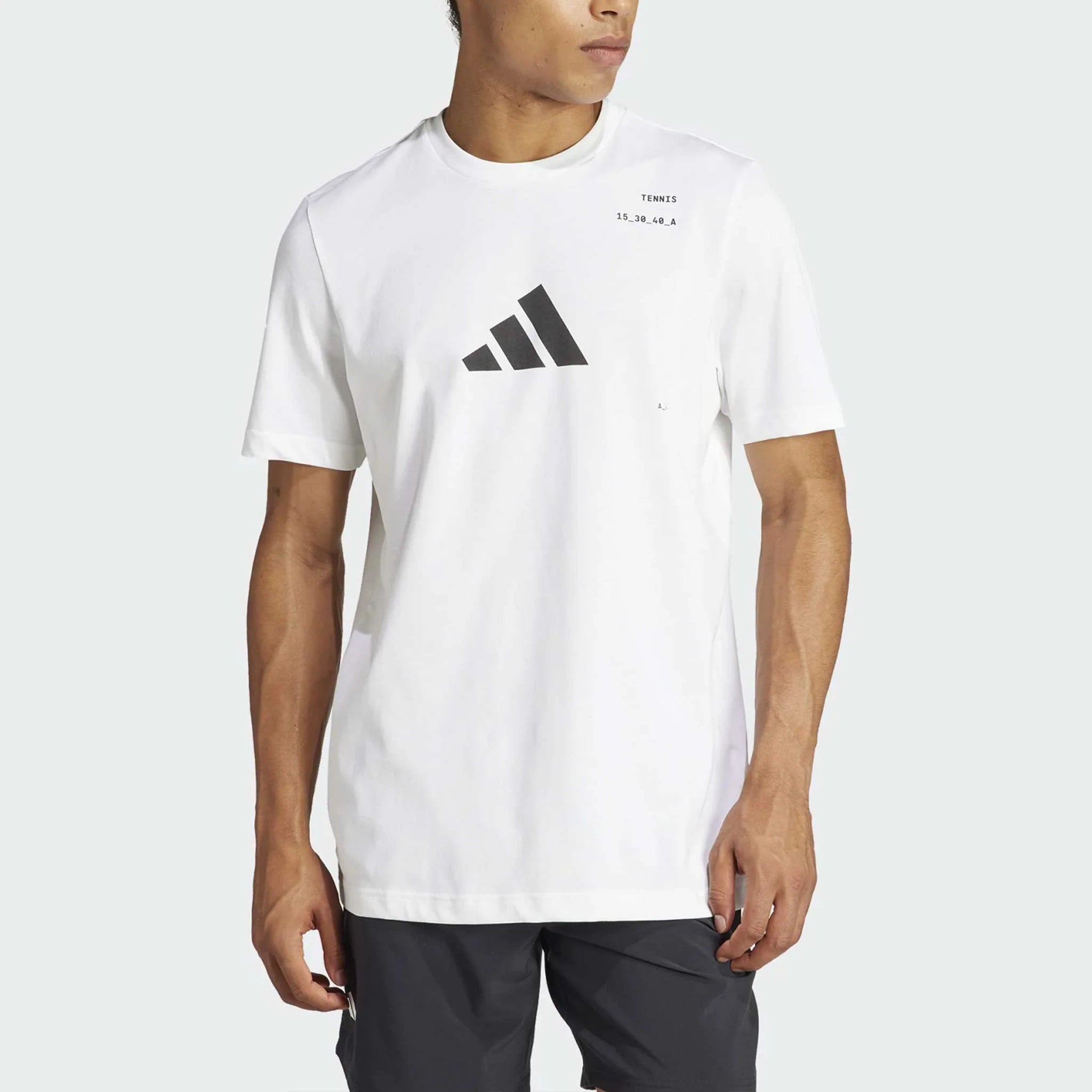 Adidas Men's Tennis Category Graphic Tee White Small