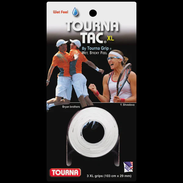 Tourna Tac XL White 3 Pack Regular