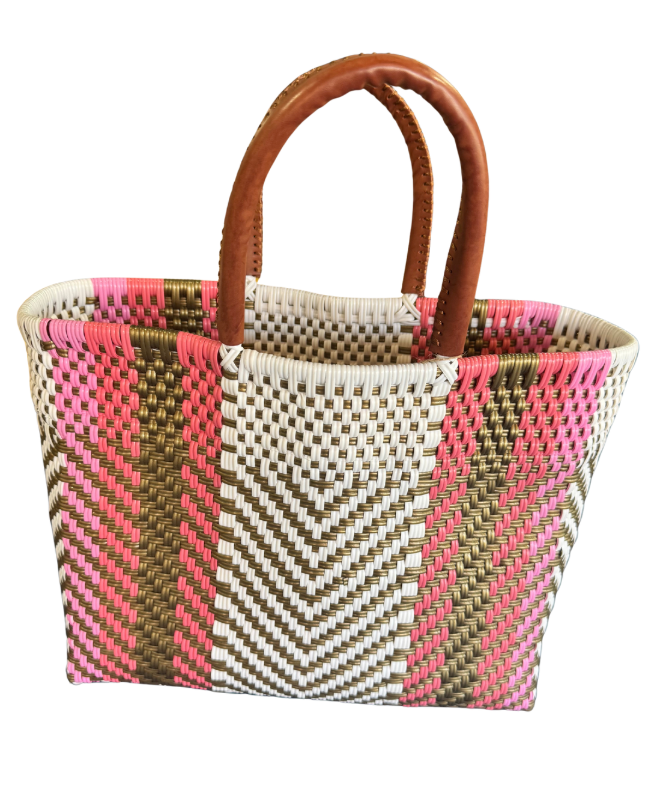 Chisme Lifestyle Multi/Leather Market Tote Regular