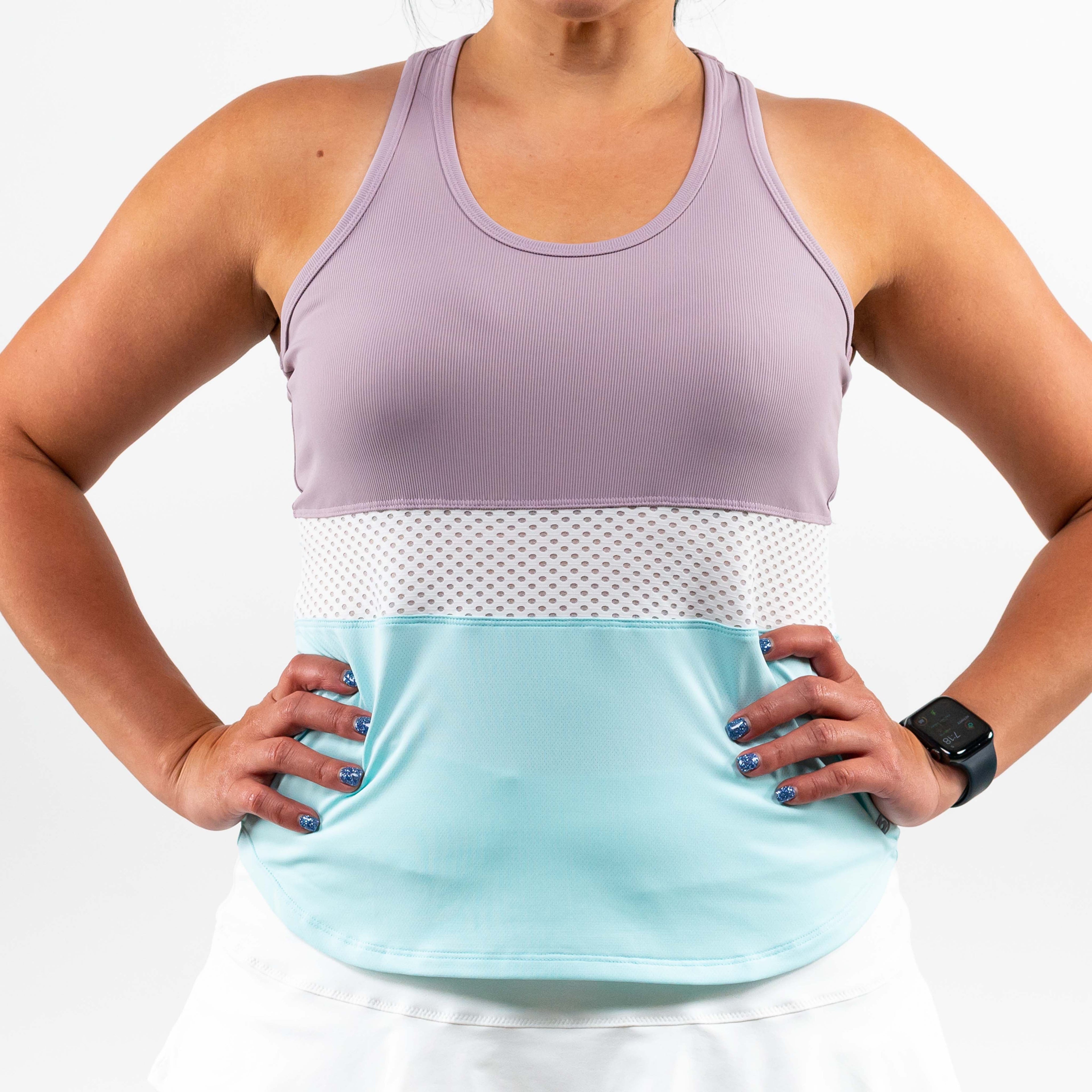 Division Tank Crocus/White/Blue Mist XS