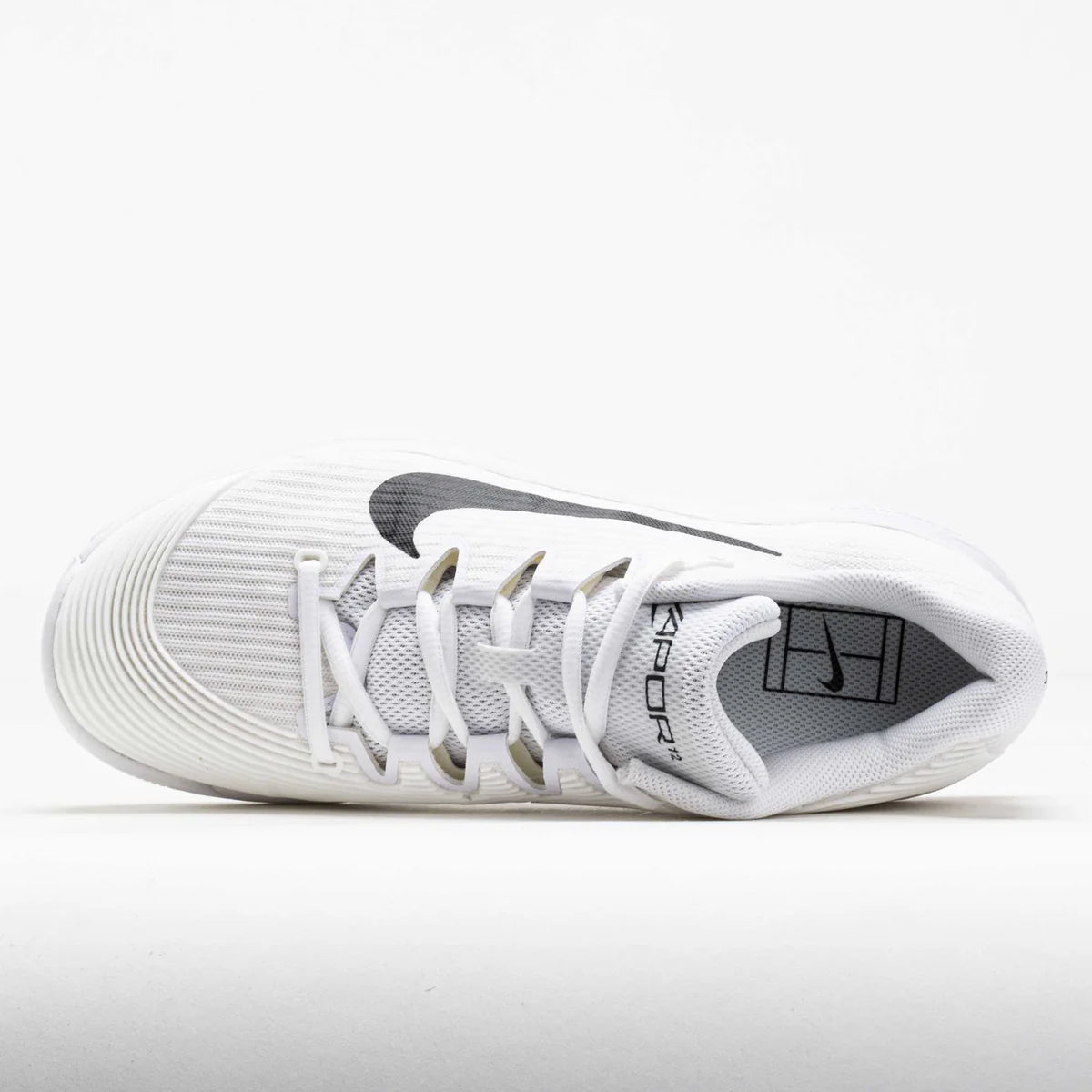 Men's Zoom Vapor 12 Tennis Shoes White/Summit White/Black 7.5