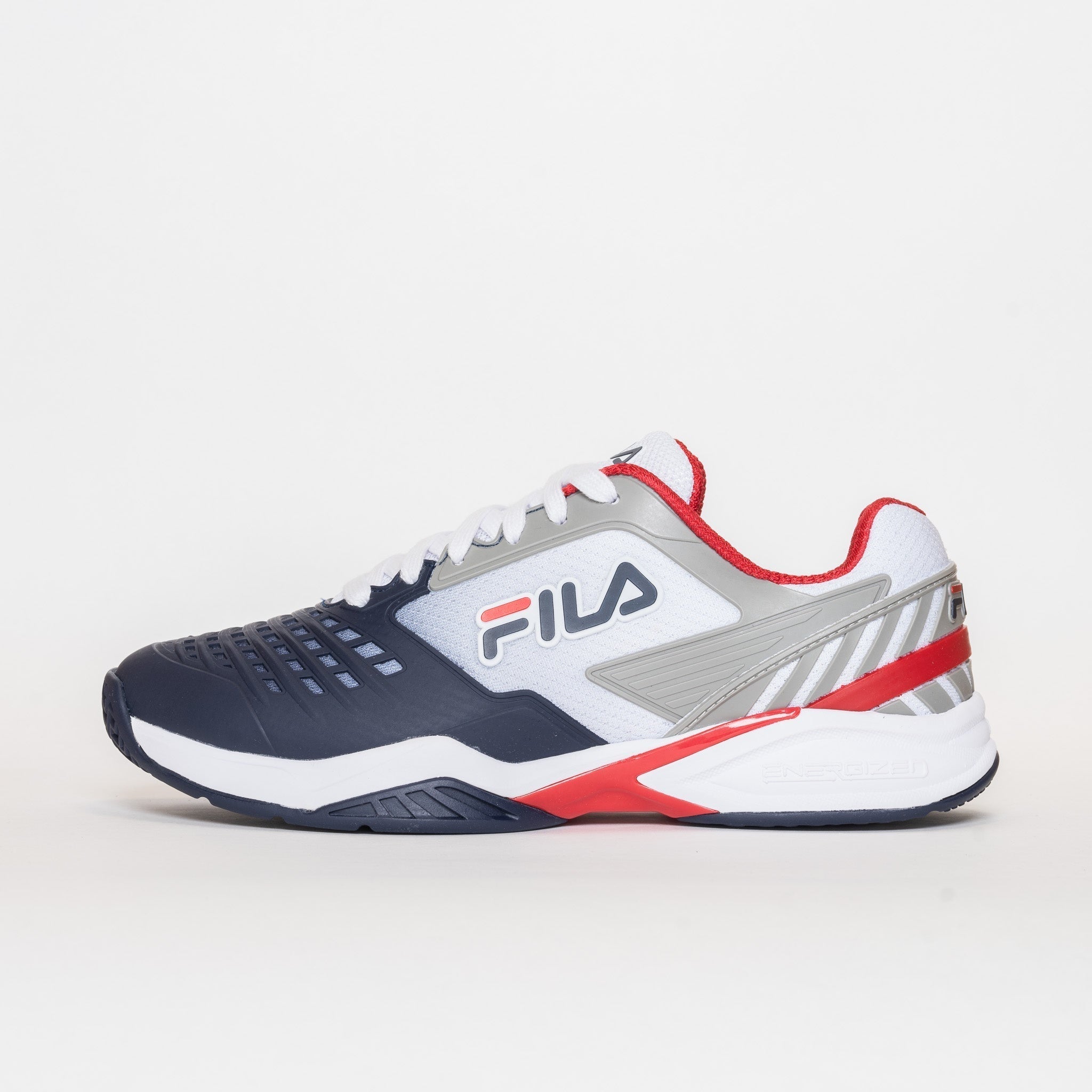 Men's Axilus 2 Energized White/Navy/Red (FINAL SALE) 8, Blue