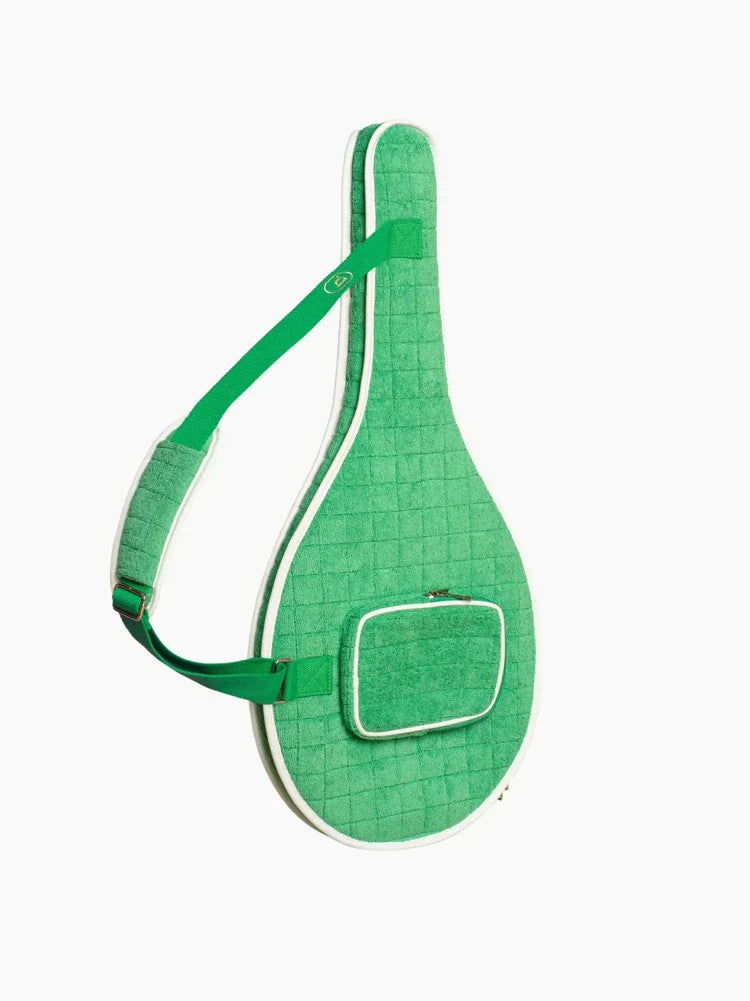 Bruton Tennis Racket Cover Green Terry Cloth Regular