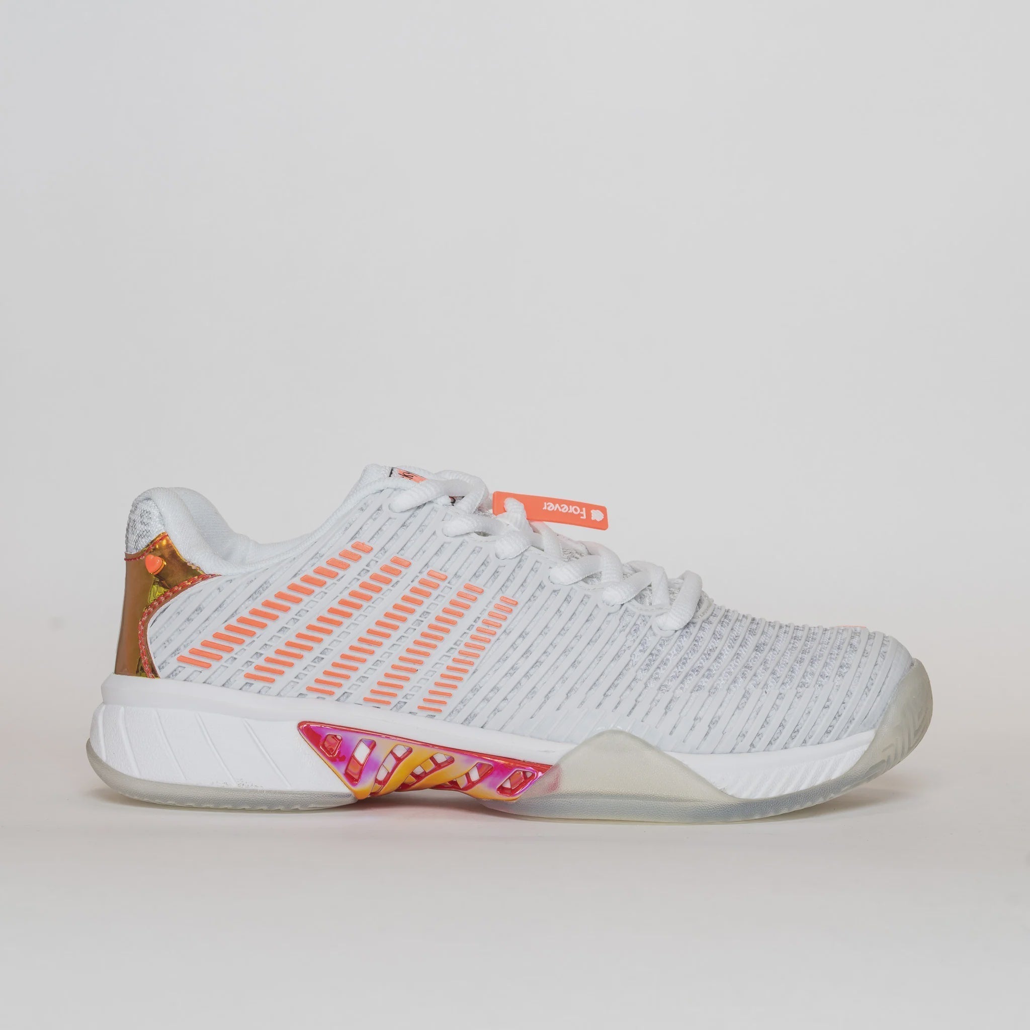 Women's Hypercourt Express 2 LIL White/Dove/Orange Glow (FINAL SALE) 5.5