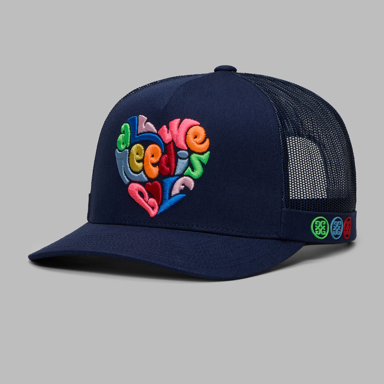 G/Fore LOVE GOLF TRUCKER HAT TWILIGHT MULTI Regular