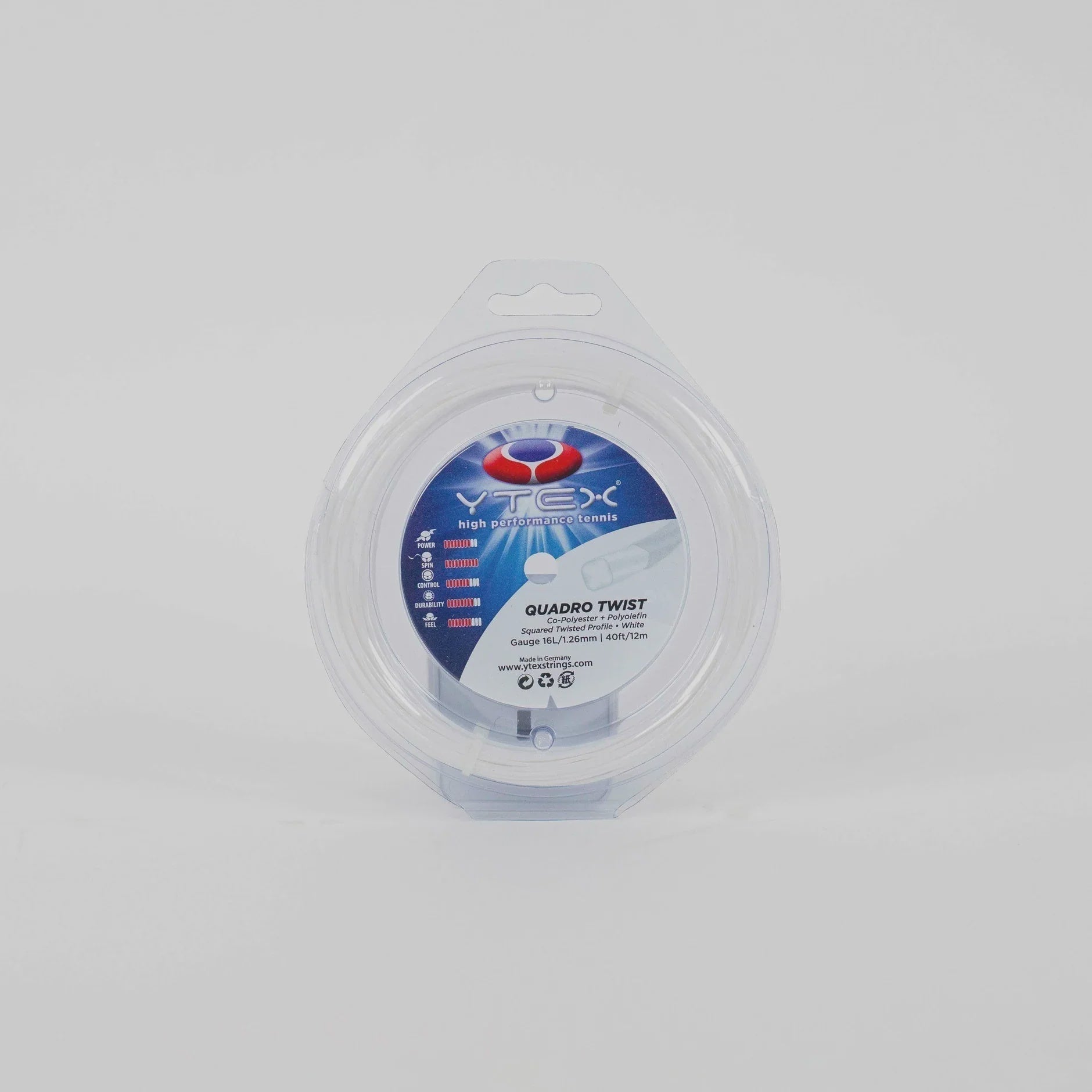 Quadro Twist 16L/1.25 String White White
