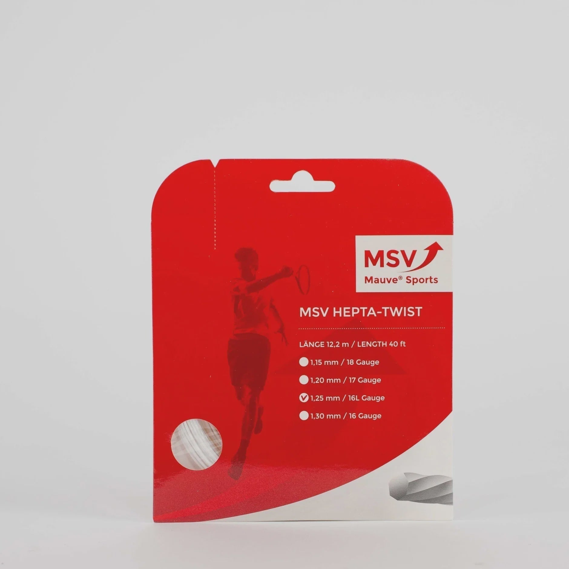 Hepta Twist 16L/1.25 String White White