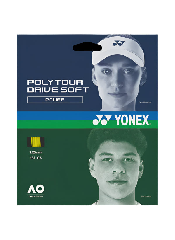 Polytour Drive Soft 16L/1.25 String Flash Yellow Yellow