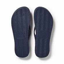 Archies Footwear Navy Arch Support Flip Flops 9
