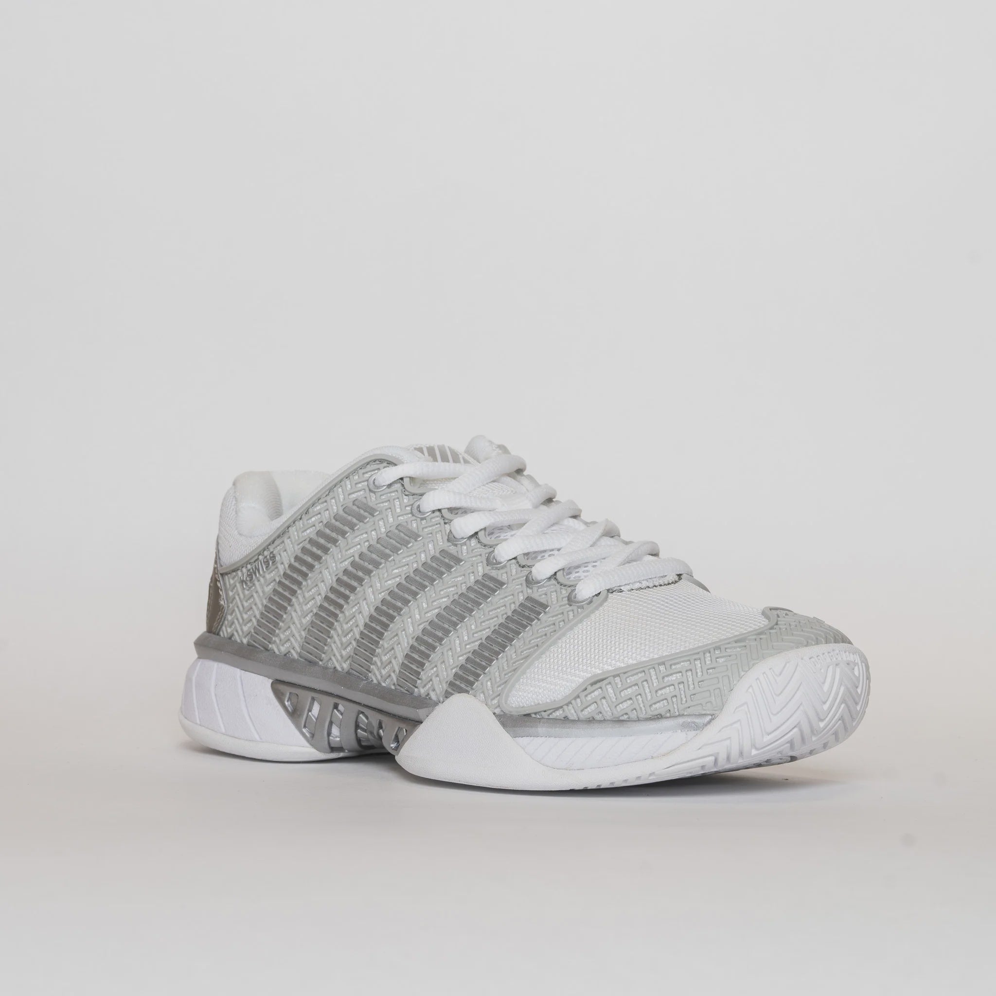 Women's Hypercourt Express White/Silver (FINAL SALE) 5.5