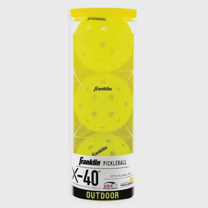 X-40 Pickleballs Optic Yellow 3 pack Regular