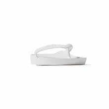Archies Footwear White Arch Support Flip Flops 9