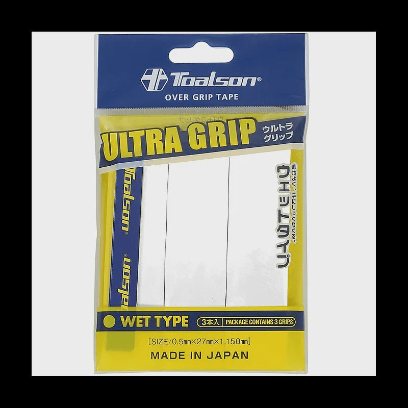 Ultra Overgrip 3 Pack White Regular
