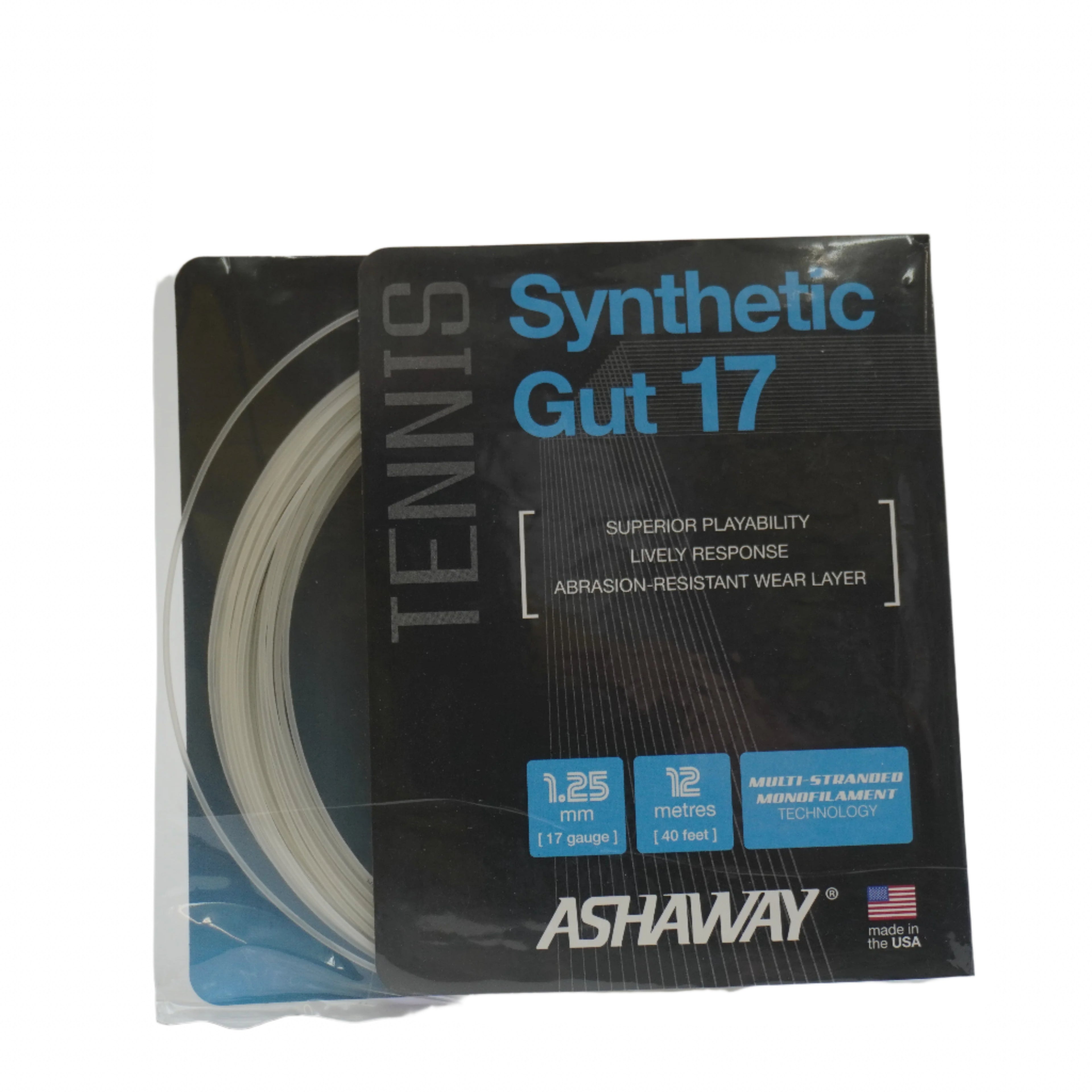 Ashaway Synthetic Gut 17G/1.25 String White White