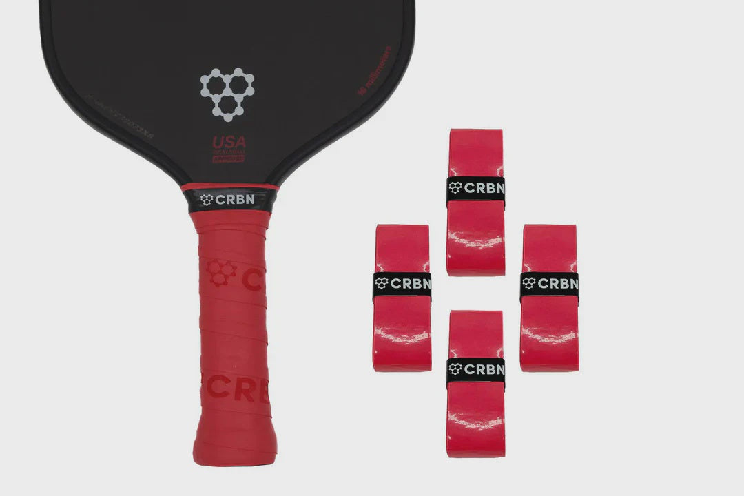 CRBN DryTec Overgrips (4 Pack) Red Regular