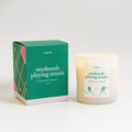 Literie Weekends are for playing tennis candle Regular
